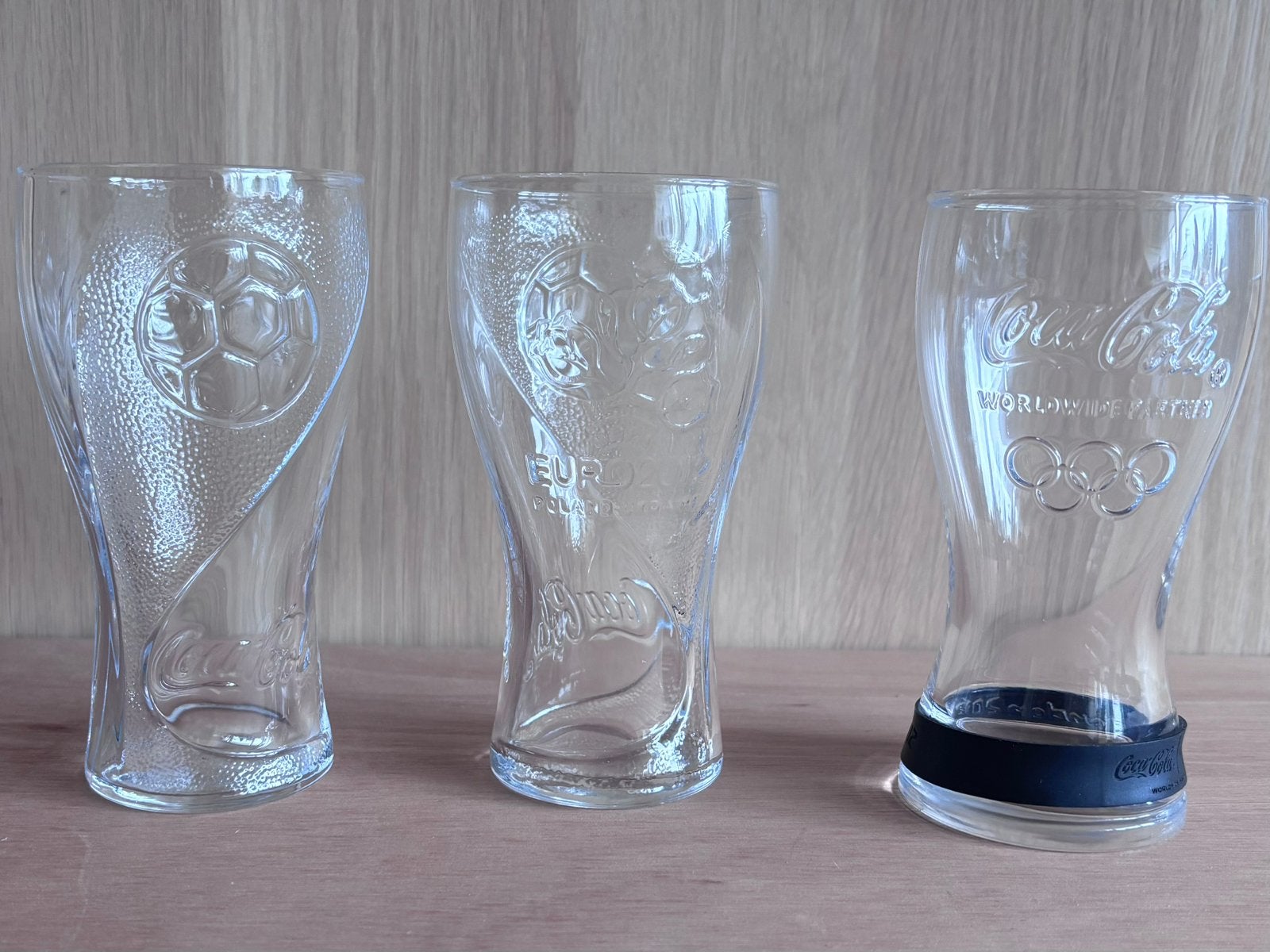 Glazen CocaCola EK en Olympische Spelen 2012, Ophalen of Verzenden, Zo goed als nieuw, Frisdrankglas