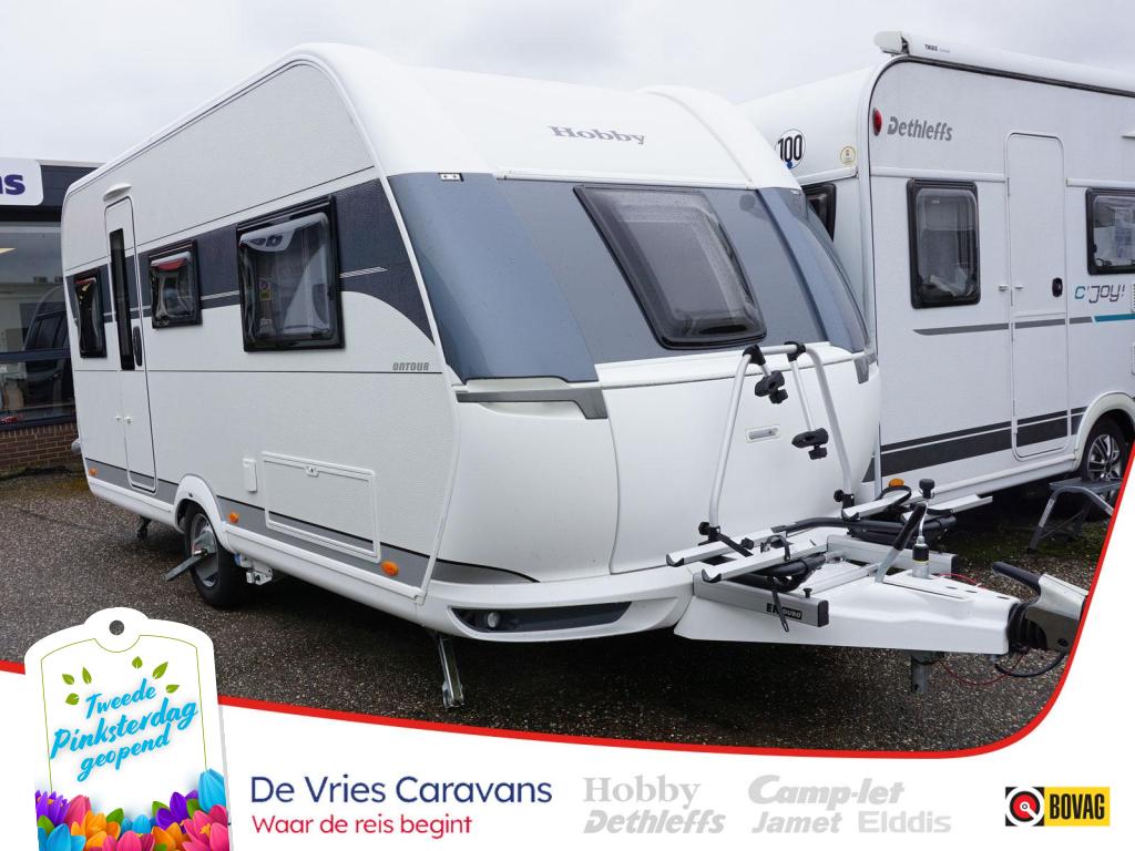 Hobby On Tour 460 DL 2 bedden,mover,isabella, Caravans en Kamperen, Standaardzit, Hobby, Schokbreker, Bedrijf
