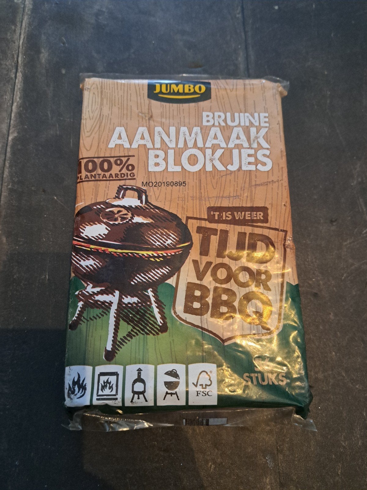 Jumbo Bruine Aanmaakblokjes - 100% Plantaardig, Tuin en Terras, Barbecue-accessoires, Nieuw, Ophalen of Verzenden