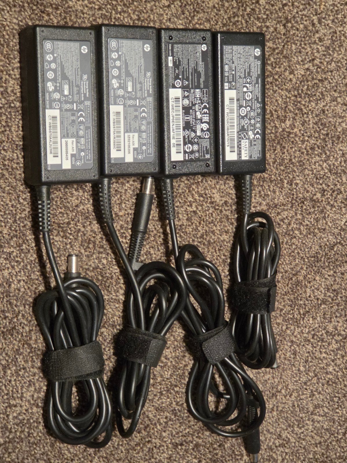 4x Oplader ouder model HP Laptops / Dockings, Computers en Software, Ophalen of Verzenden, Gebruikt