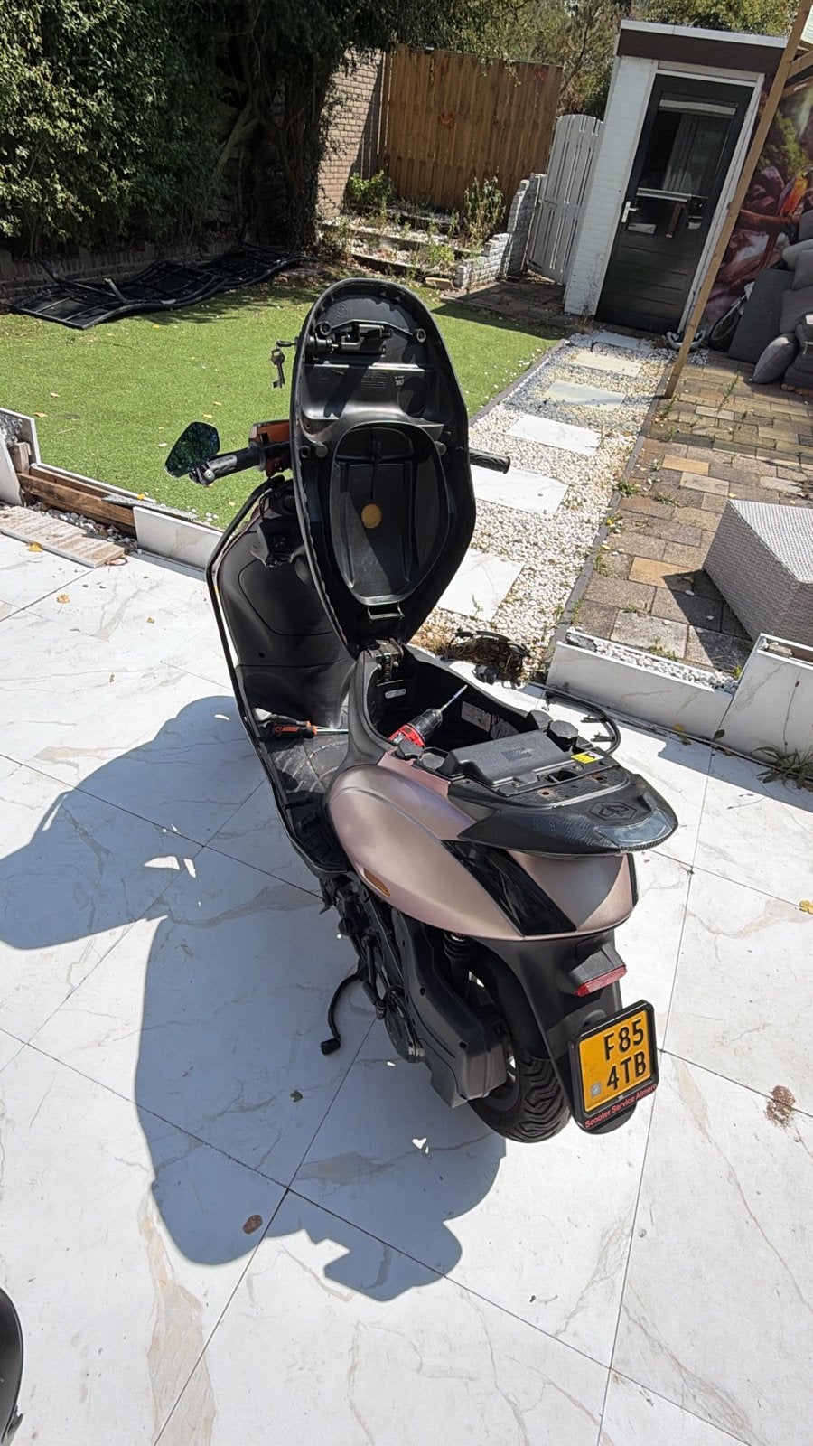 Champagne Piaggio Zip SP kappen set (met schade), Ophalen, Gebruikt, Kap, Piaggio