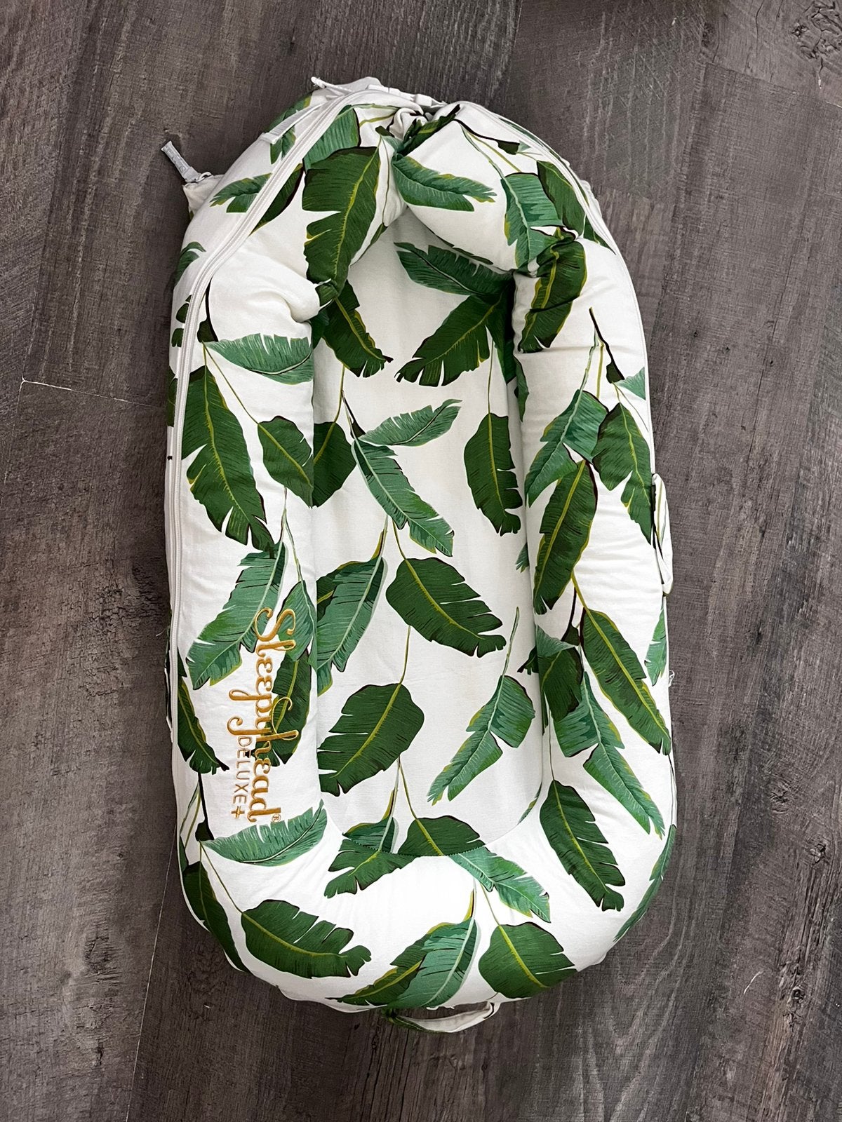 Sleepyhead Dockatot Deluxe+ babynestje wieg groen leaf, Ophalen of Verzenden, Zo goed als nieuw, Overige typen