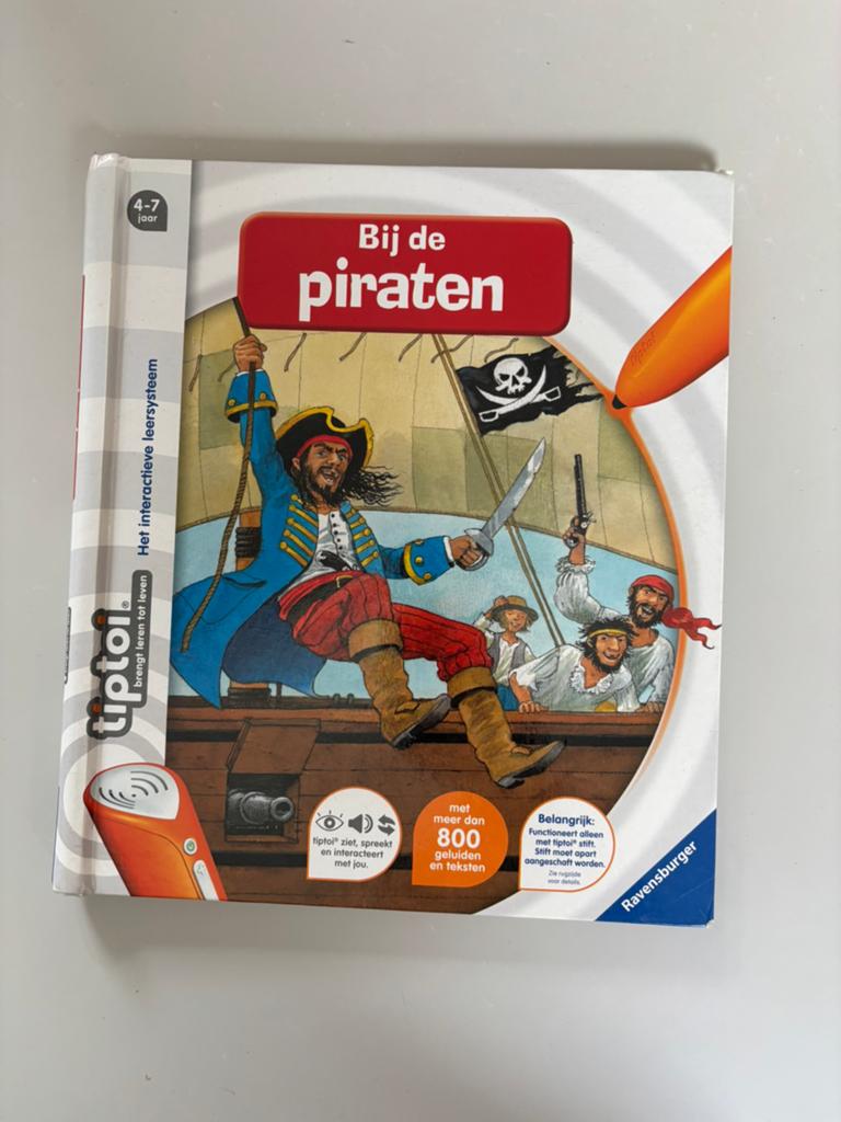 tiptoi boek Bij de piraten, Boeken, Ophalen of Verzenden, Gelezen, Fictie algemeen