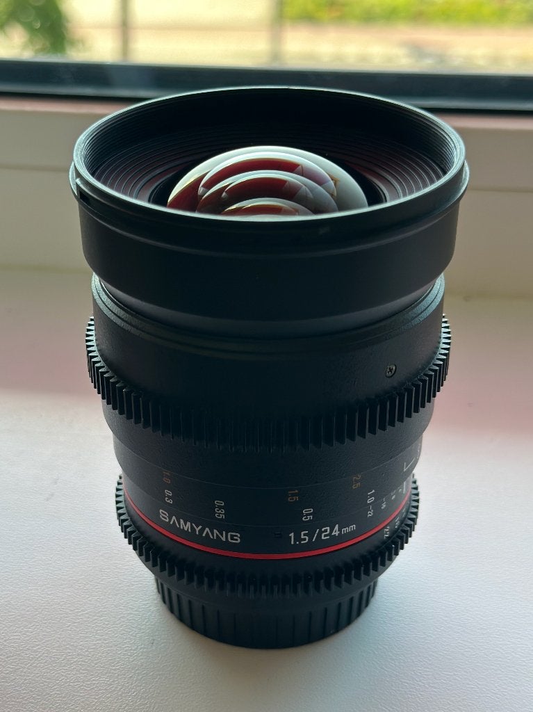 Samyang 24mm T1.5 ED - UMC VDSLR Canon, Audio, Tv en Foto, Fotografie | Lenzen en Objectieven, Gebruikt, Samyang, 24 mm, Beschermhoes/tas