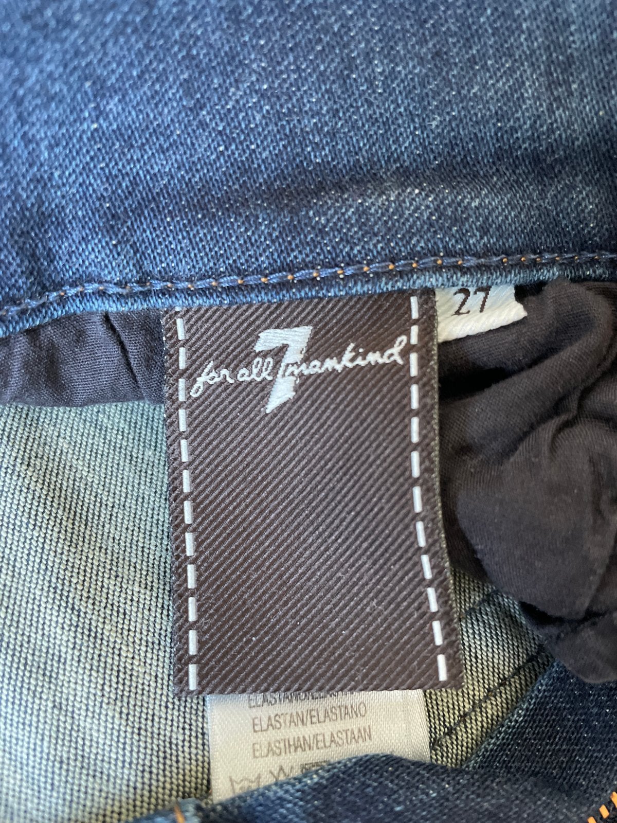 7 For All Mankind Jeans - Maat W27, Ophalen of Verzenden, Zo goed als nieuw, Blauw, W27 (confectie 34) of kleiner