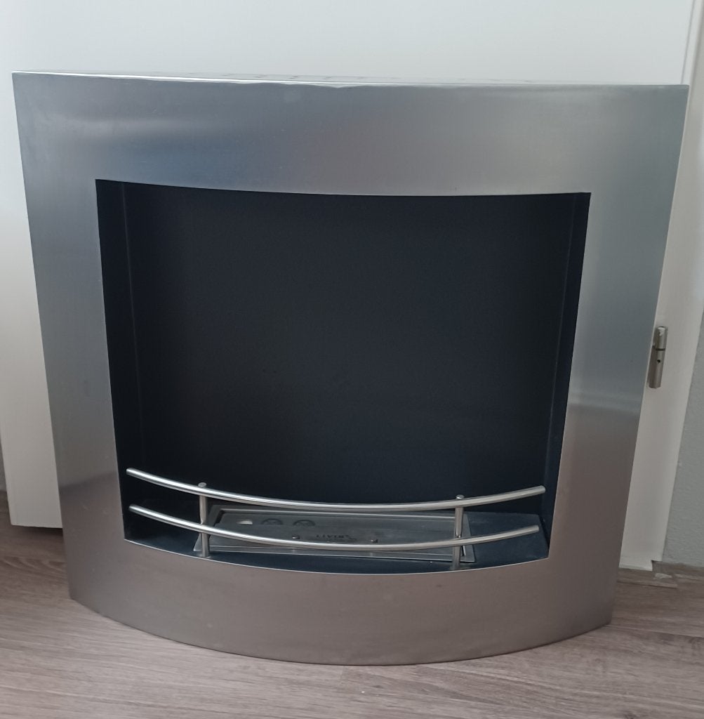 Livin' flame  ethanol haard met ophangsysteem, Huis en Inrichting, Ophalen, Gebruikt, Hangende haard, Gelhaard