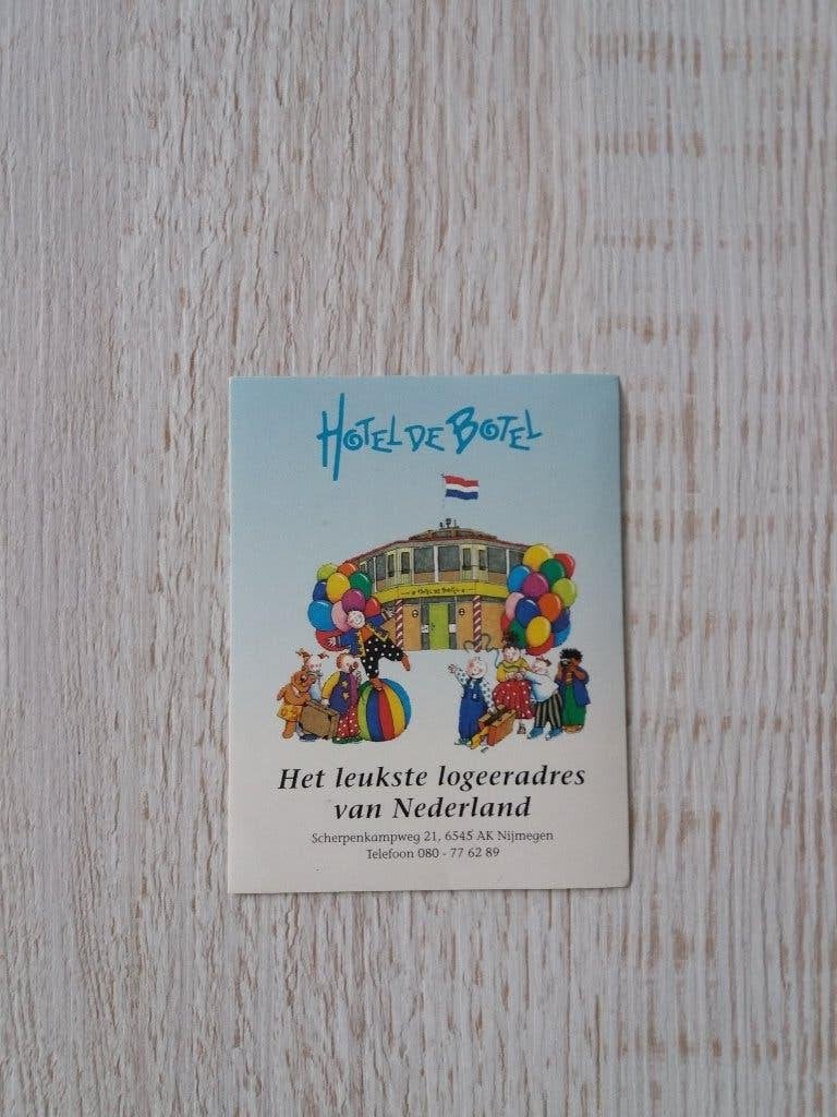 sticker Hotel de Botel het leukste logeeradres van Nederland, Ophalen of Verzenden, Zo goed als nieuw, Bedrijf of Vereniging