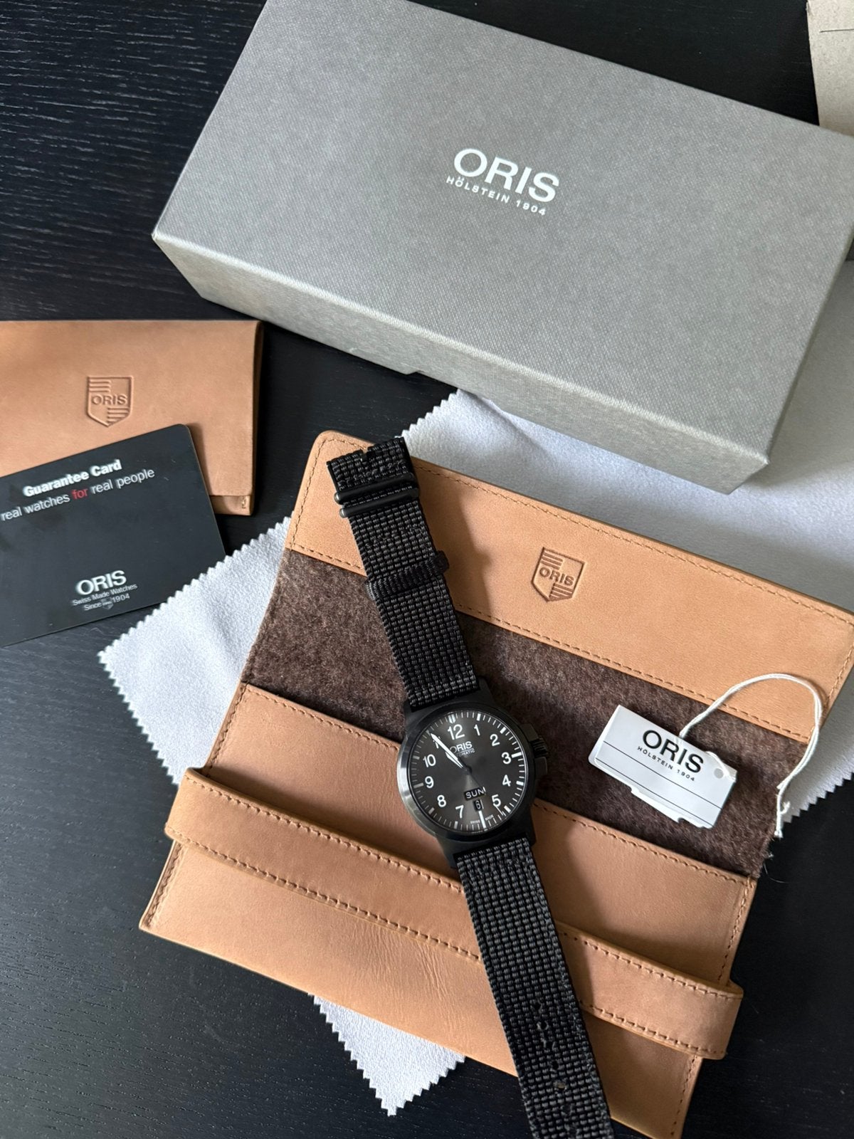 Oris horloge , swiss made. Automatic met datum en dag, Overige merken, Polshorloge, Kunststof, Ophalen of Verzenden