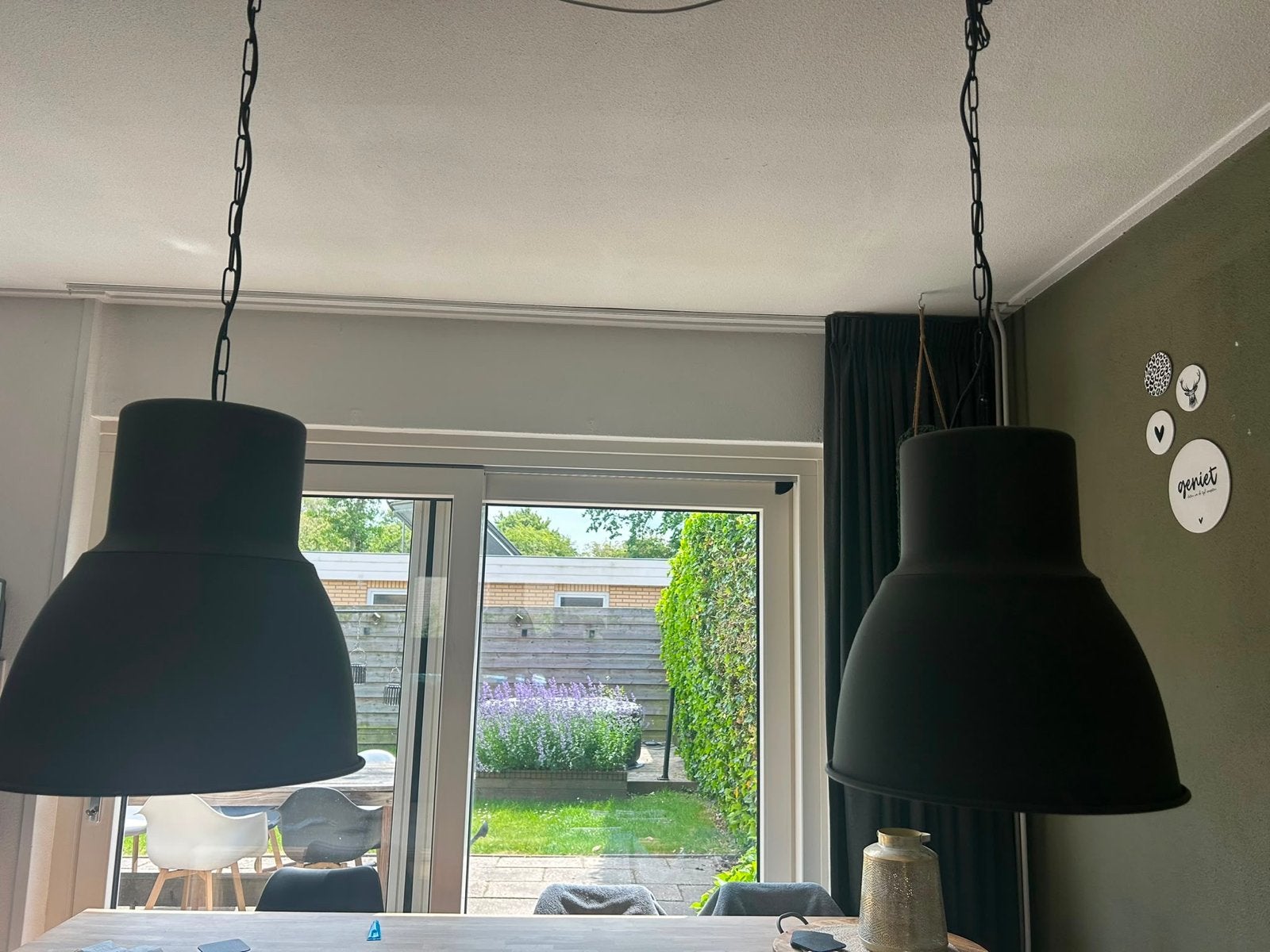 IKEA Hektar hanglampen - Set van 2, zwart, Ophalen, Gebruikt, Industrieel, Metaal