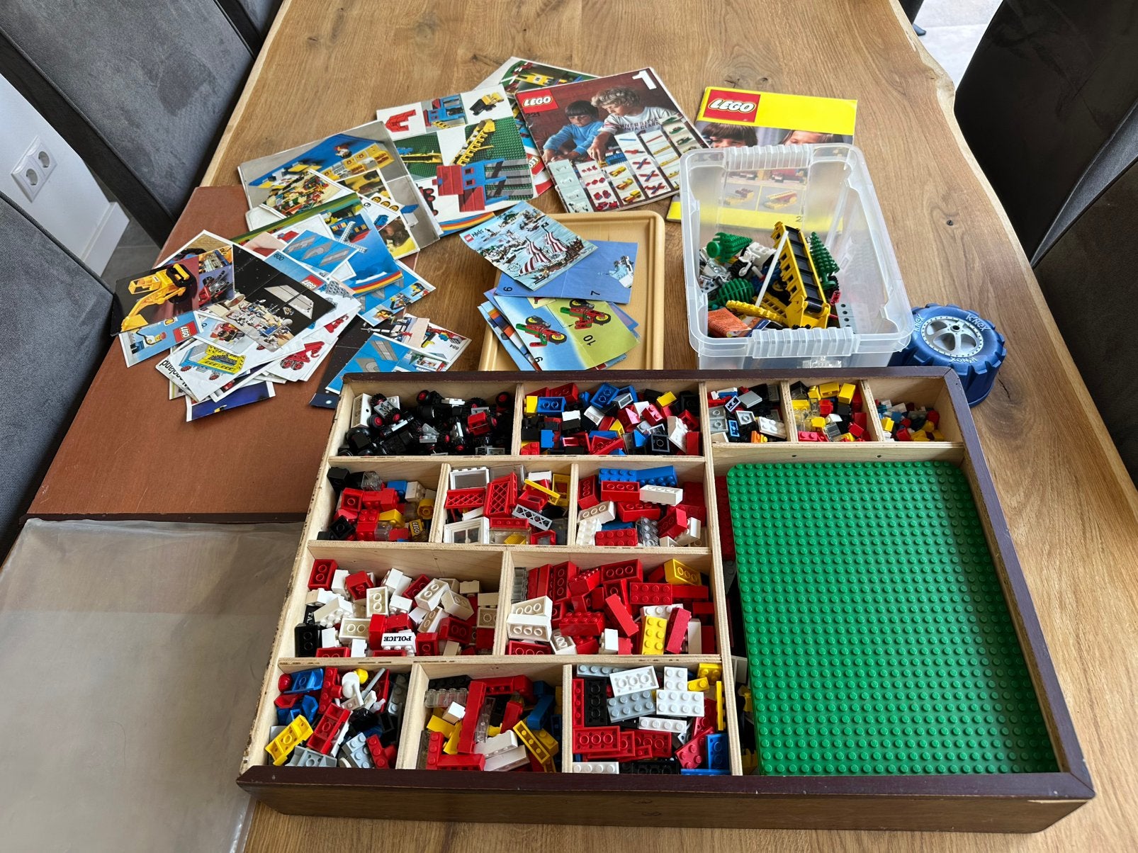 Vintage LEGO grote collectie inclusief oude voorbeelden, Ophalen, Inclusief extra onderdelen, Lego, Zo goed als nieuw