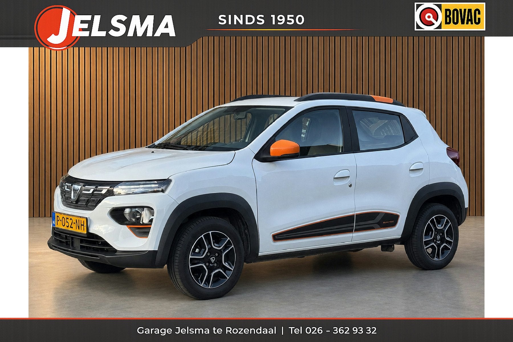 Dacia Spring Comfort Plus 27 kWh Navi | Airco | Camera |, Gebruikt, Zwart, 230 km, Wit
