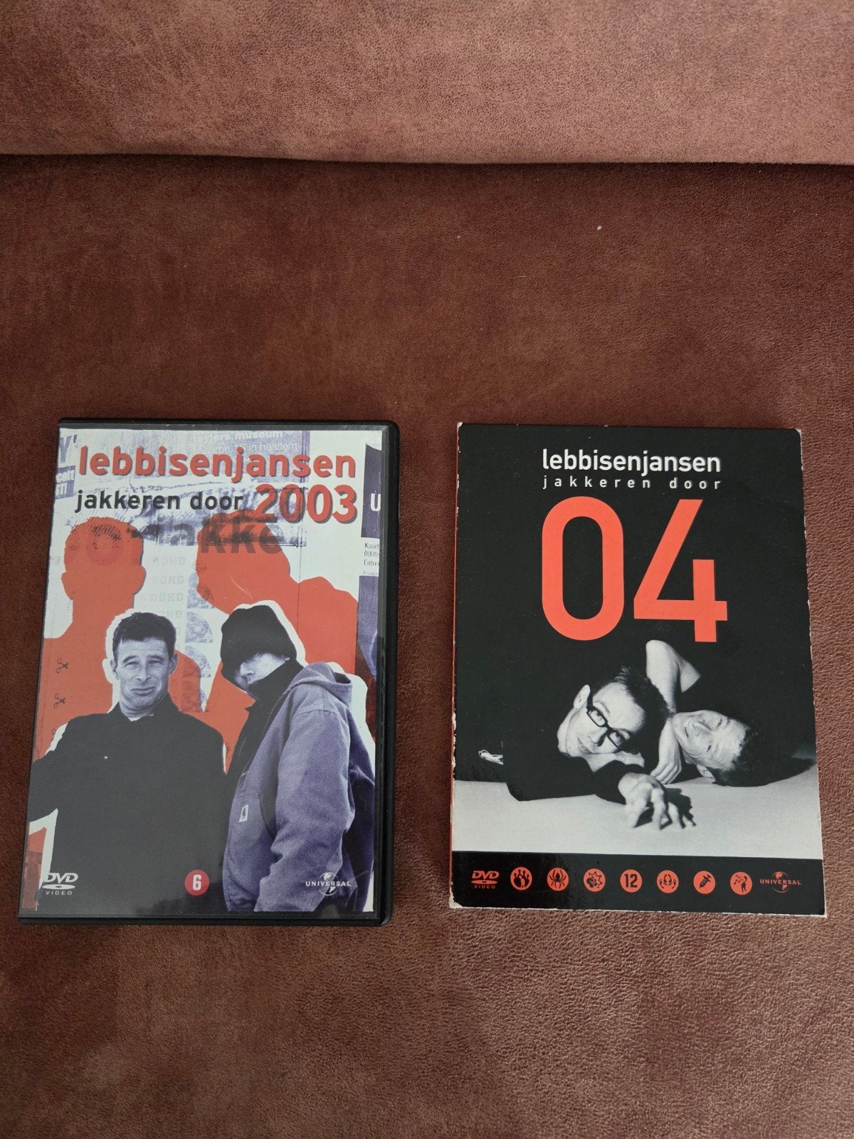 Dvd Lebbis en Jansen Jakkeren door 2003 en 2004, Ophalen, Gebruikt