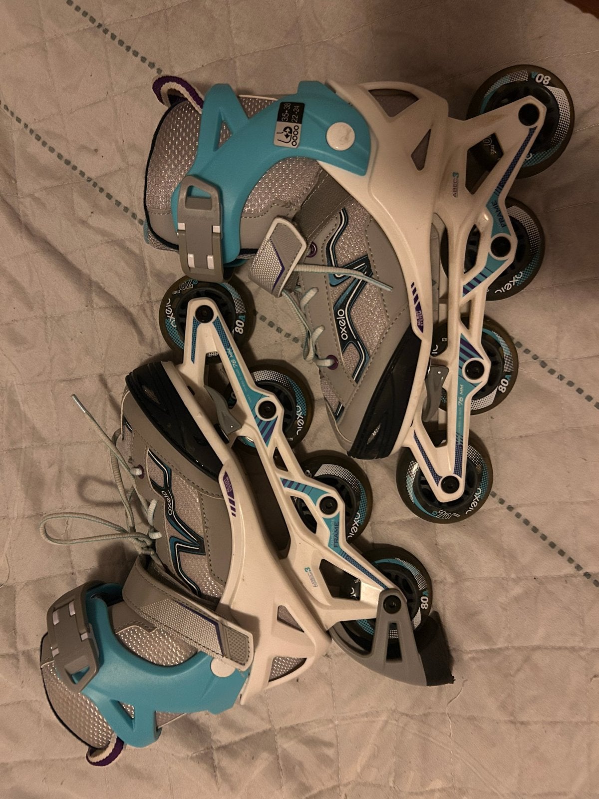 Oxelo skeelers verstelbaar maat 35-38, Sport en Fitness, Skeelers, Overige merken, Kinderen, Ophalen of Verzenden, Inline skates 4 wielen