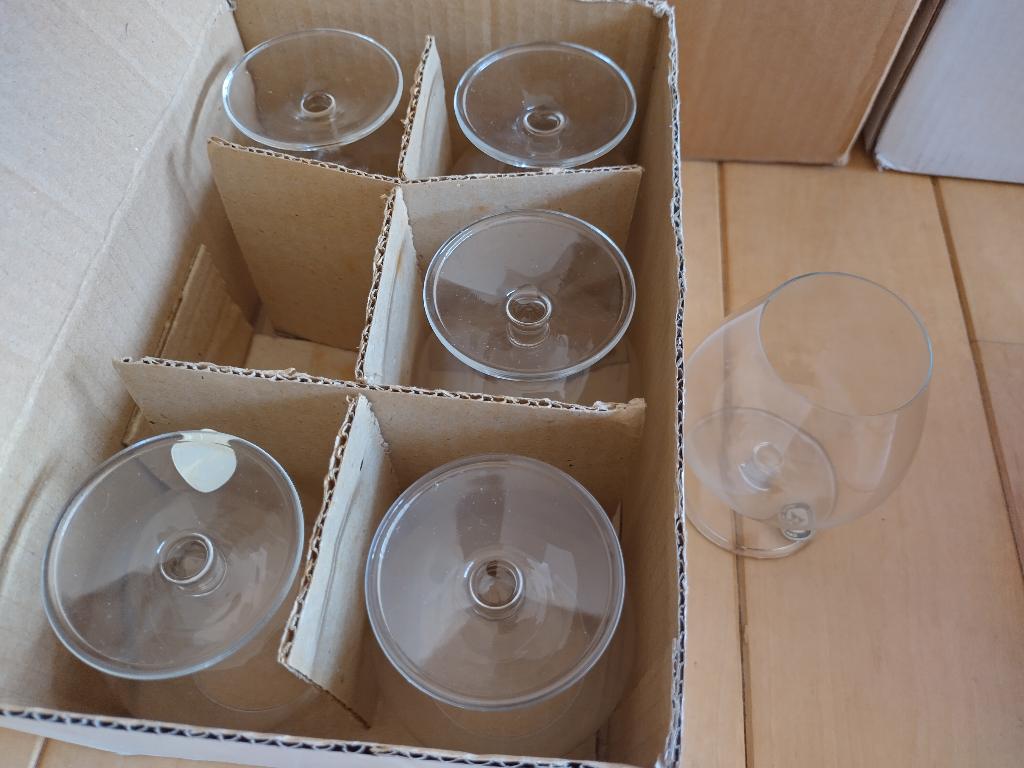 6 cognacglazen, jaren 60, gilde, Ophalen of Verzenden