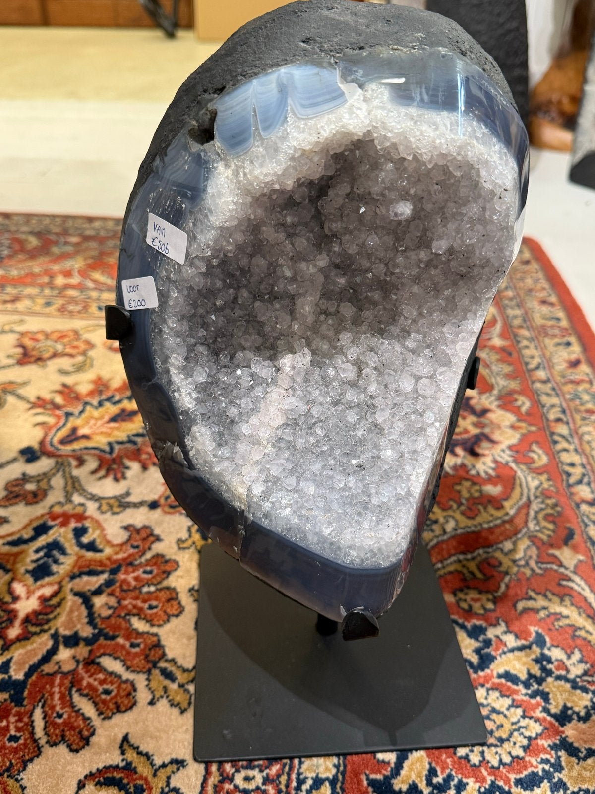 Prachtige Amethist Geode op Standaard, Ophalen, Mineraal