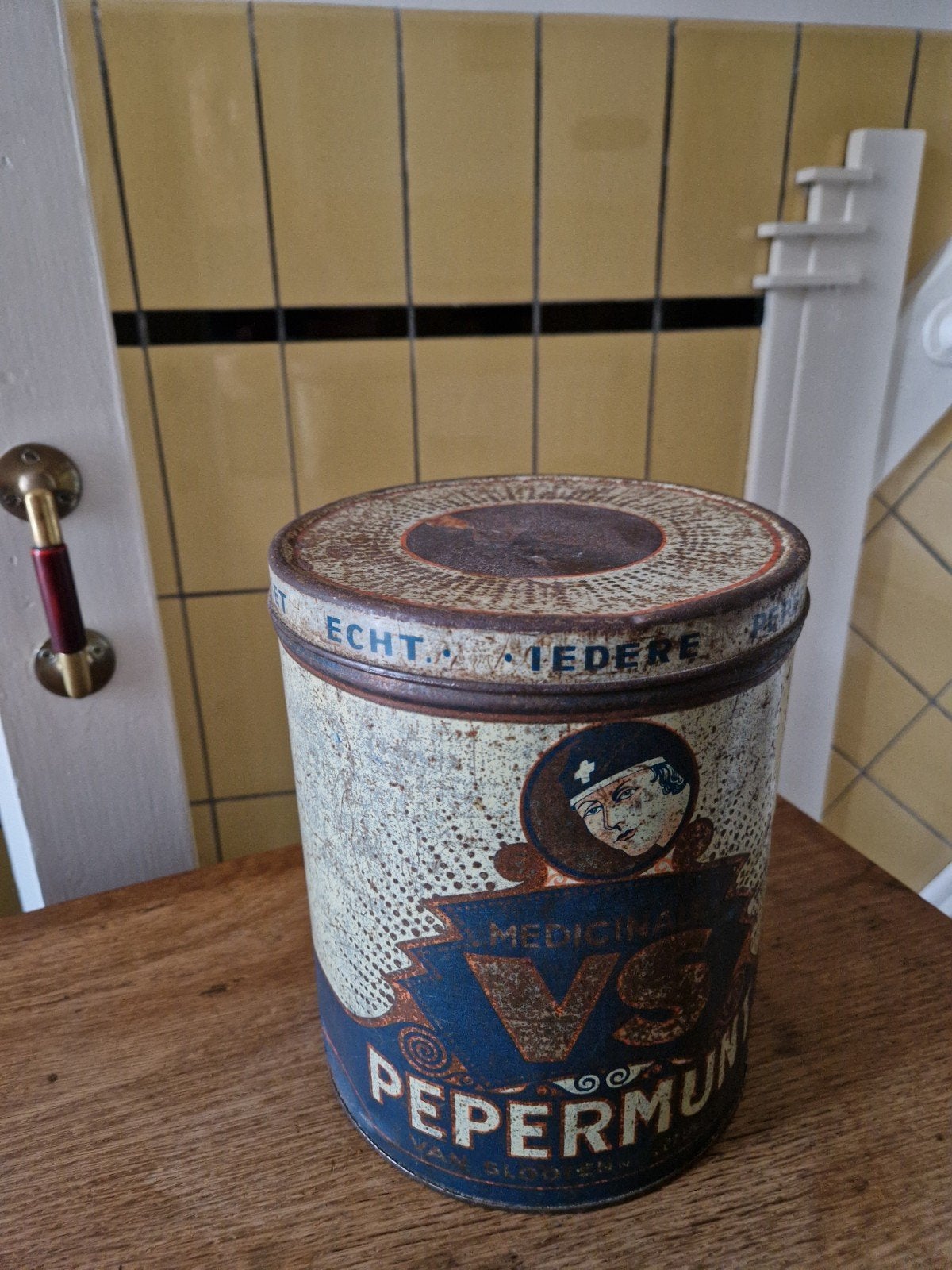 Iconisch VS Pepermunt blik - Friese suikerwerkfabrikant, Verzamelen, Ophalen of Verzenden, Gebruikt, Overige, Overige merken