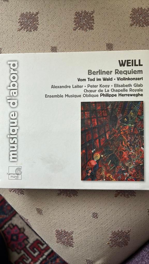 Kurt Weil: Berliner Requiem en andere werken- CD, Ophalen of Verzenden, Modernisme tot heden, Zo goed als nieuw, Orkest of Ballet