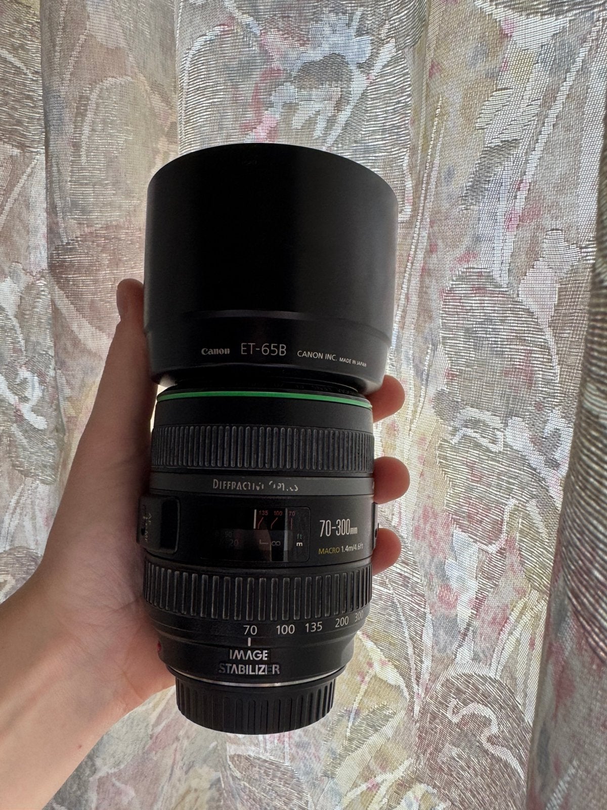 Canon EF 70-300mm DO IS USM PROF telelens (groene ring), Audio, Tv en Foto, Ophalen, Canon, Telelens, Zo goed als nieuw
