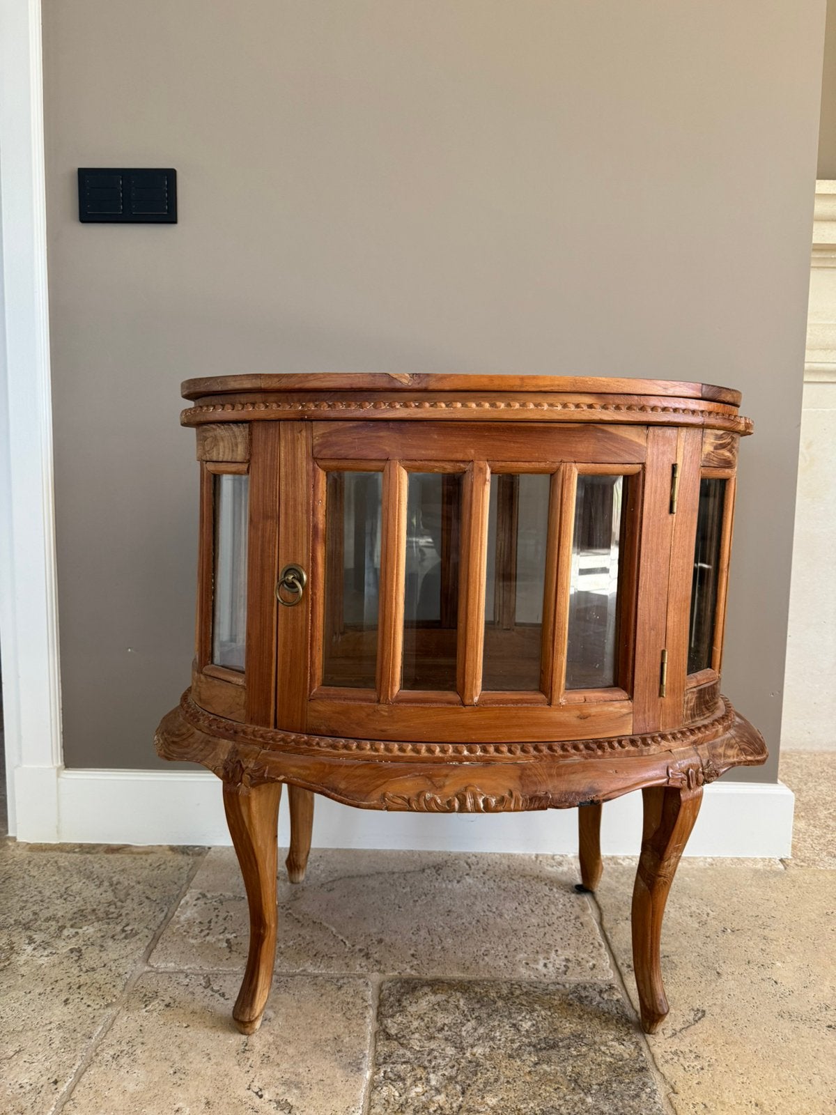 Teak houten thee kastje, Ophalen