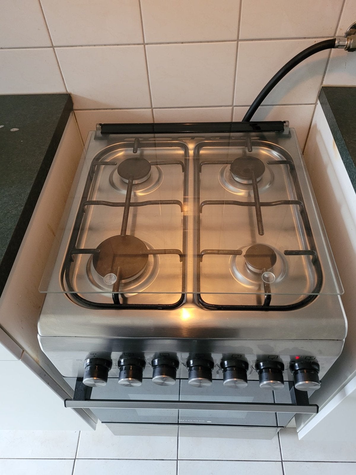 Wiggo Gasfornuis met Oven, Ophalen, 60 cm of meer, 4 kookzones, Zo goed als nieuw
