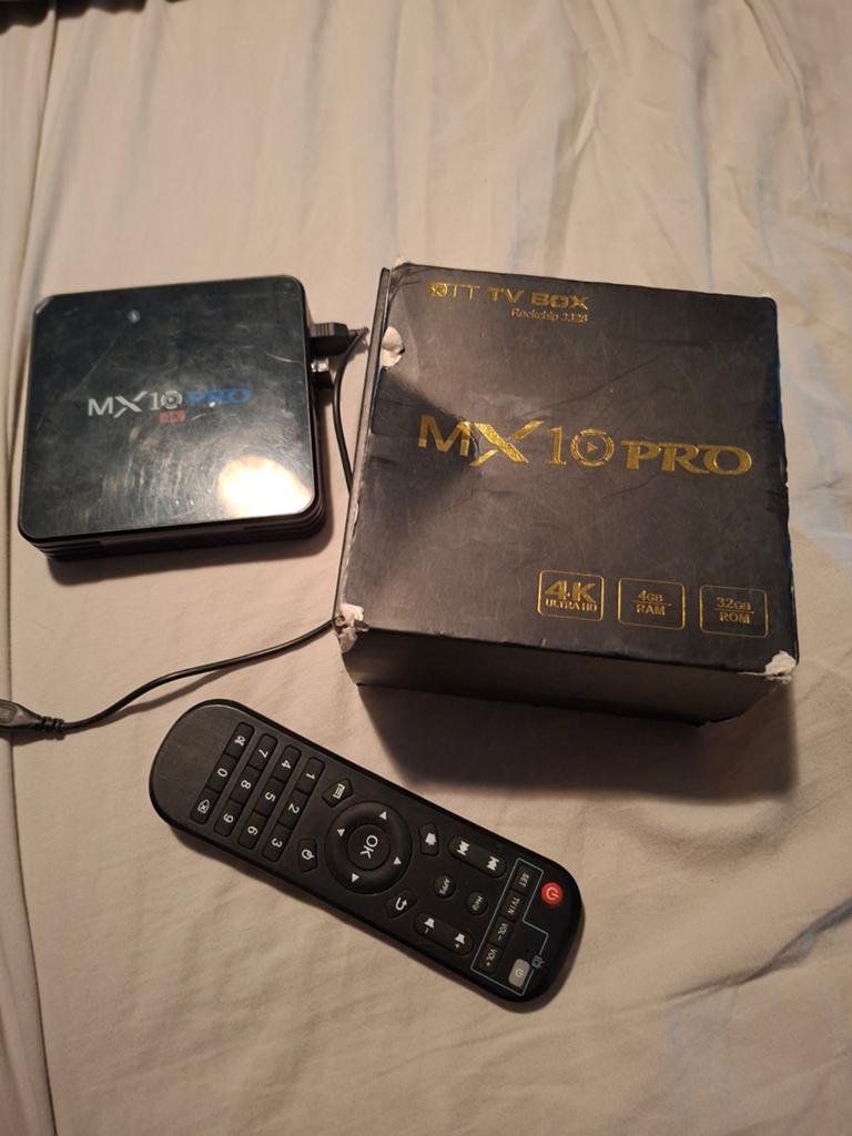 MX10 Pro 4K Android TV Box met afstandsbediening, Audio, Tv en Foto, Mediaspelers, Ophalen of Verzenden, Gebruikt, HDMI, Minder dan 500 GB