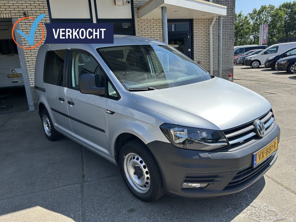 Volkswagen Caddy 2.0 TDI NAVI ZILVER EURO 6 (bj 2016), Stof, Gebruikt, Volkswagen, Bedrijf
