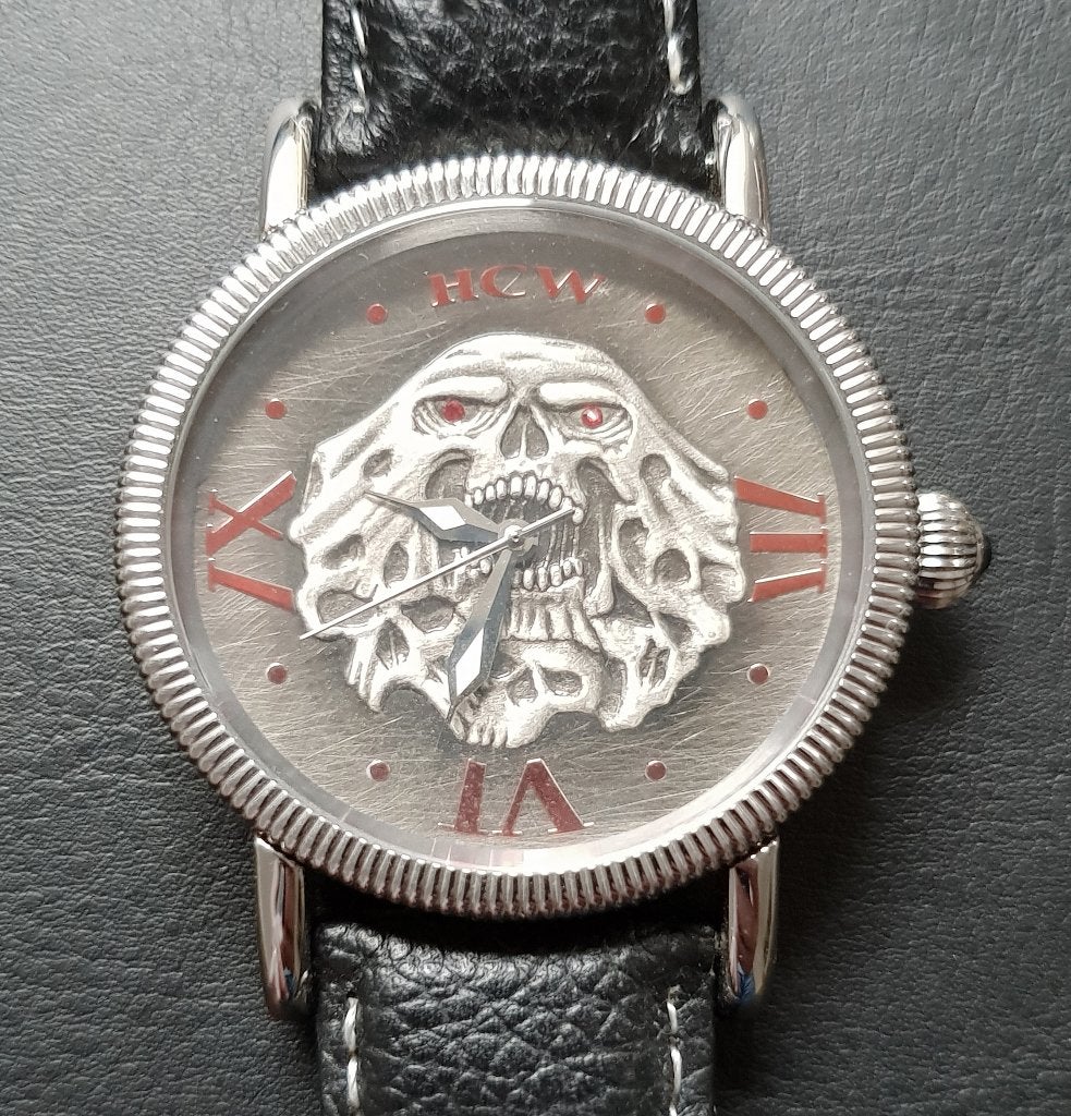 Limited edition HCW 'Soul Collector' horloge - automaat, Overige merken, Leer, Staal, Polshorloge