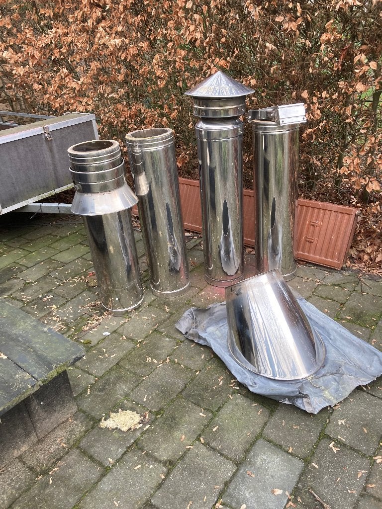 Rookkanaal dubbelwandig, Huis en Inrichting, Kachels, Ophalen, Gebruikt, Hout, Houtkachel