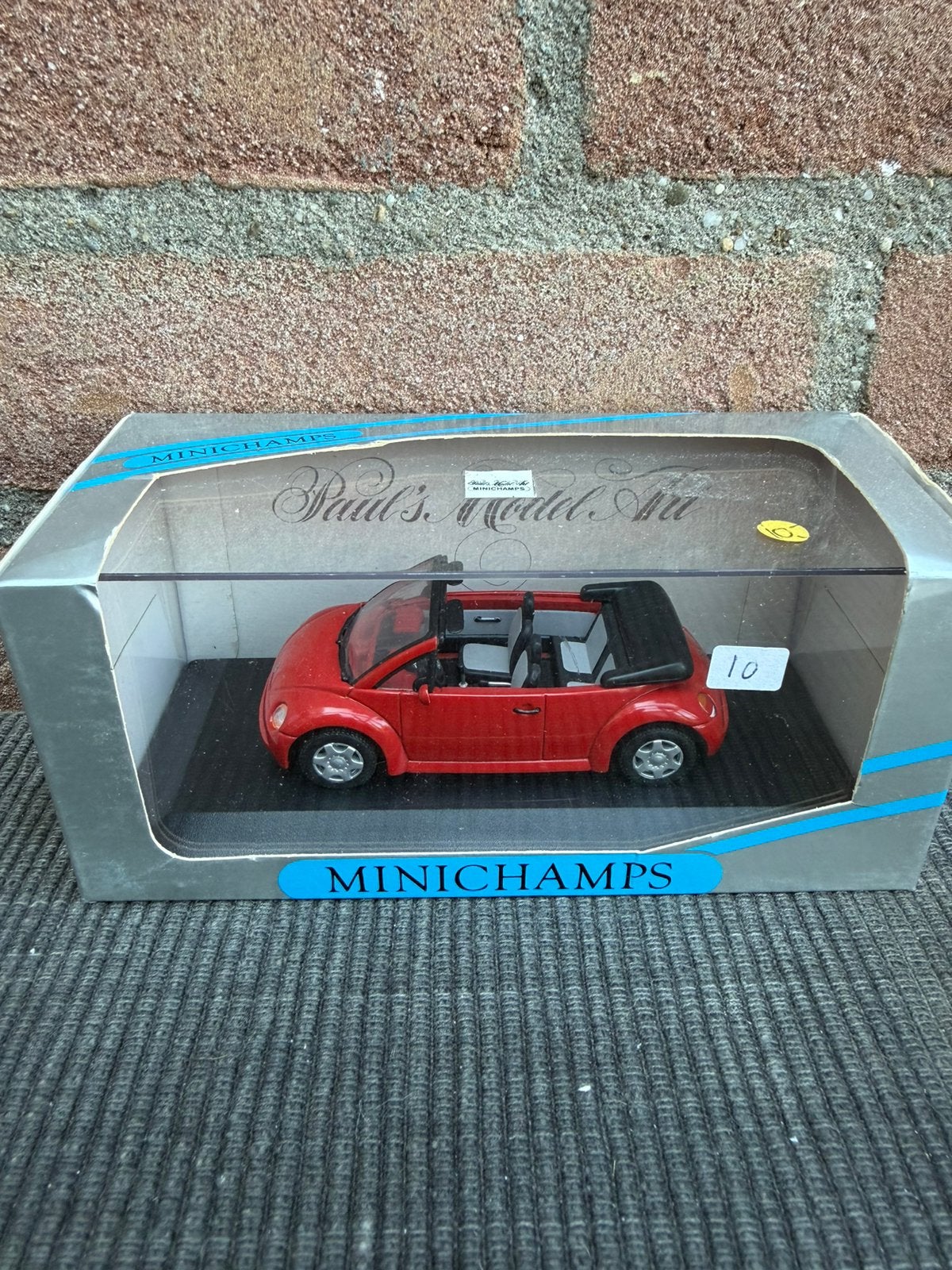 1:43 Minichamps VW concept car cabriolet beetle … 10,-, Hobby en Vrije tijd, Ophalen of Verzenden, Zo goed als nieuw, Auto, MiniChamps