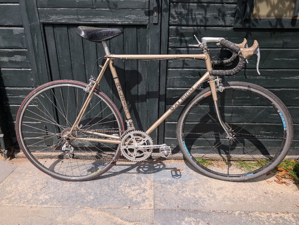 Raleigh stalen racefiets, 28 inch, Gebruikt, 53 tot 57 cm, Ophalen