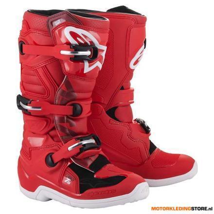 Alpinestars Tech 7 S Youth Motorlaarzen, Rood, Motoren, Kleding | Motorkleding, Ophalen of Verzenden, Nieuw met kaartje