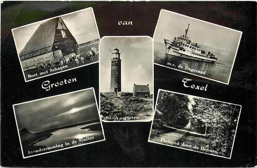377-129-037 Texel, Verzenden, Voor 1920, Noord-Holland