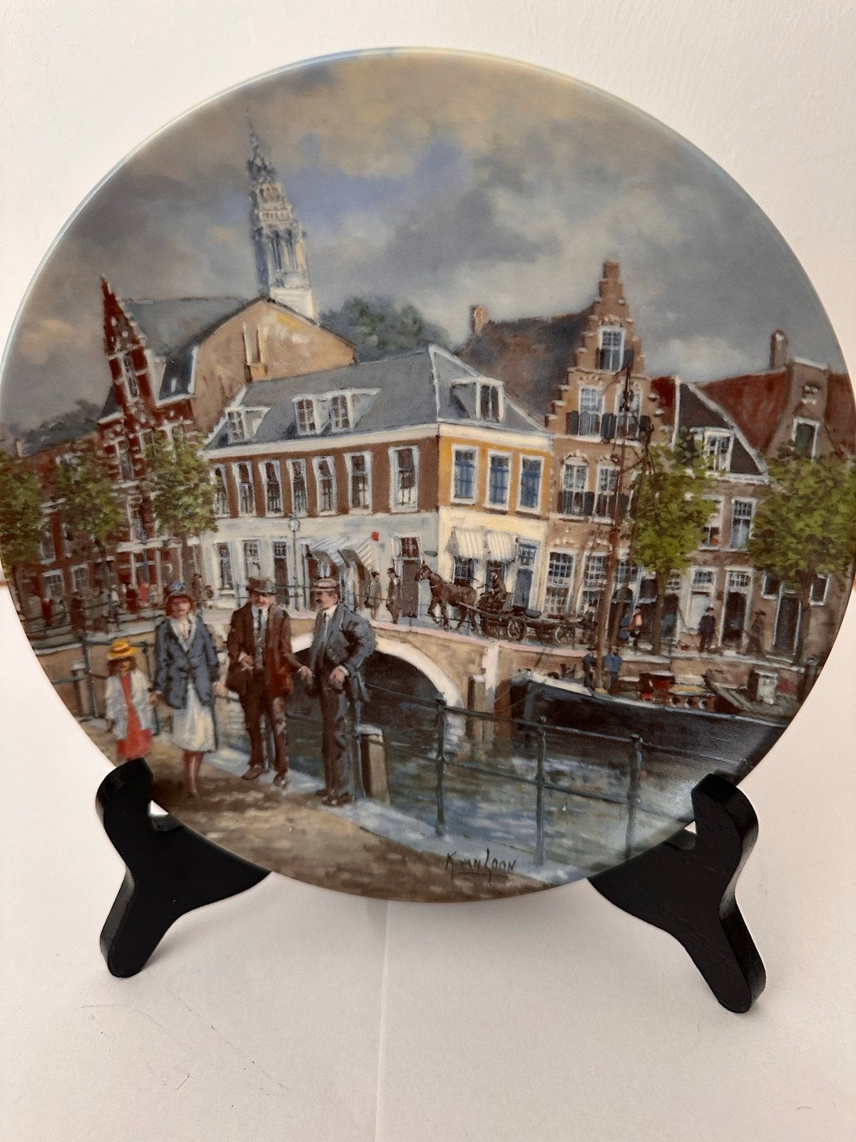 Wandbord "Haarlem, de Stad aan 't Spaarne" - Koos van Loon, Ophalen of Verzenden
