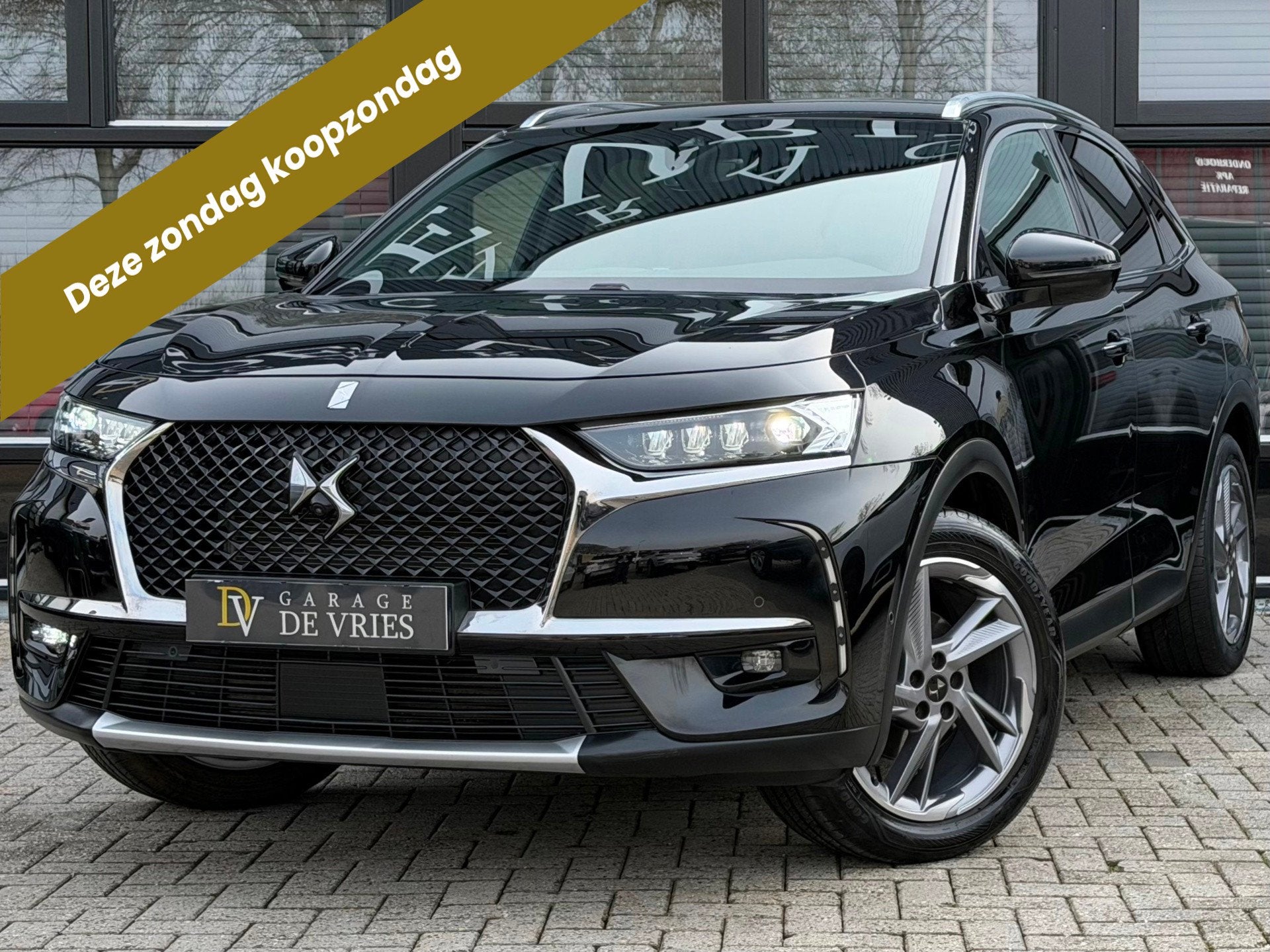 DS 7 Crossback 1.6 Turbo 224pk Opera ACC Focal Nachtzicht Fu, Auto's, 15 km/l, Zwart, 4 cilinders, Zwart