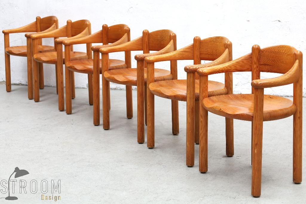 Rainer Daumiller Stoelen Vintage Deens Design Jaren 70, Huis en Inrichting, Stoelen, Ophalen, Gebruikt, Bruin, Moller Vitra Eames Cassina Fritz Hansen Ligne Roset Togo