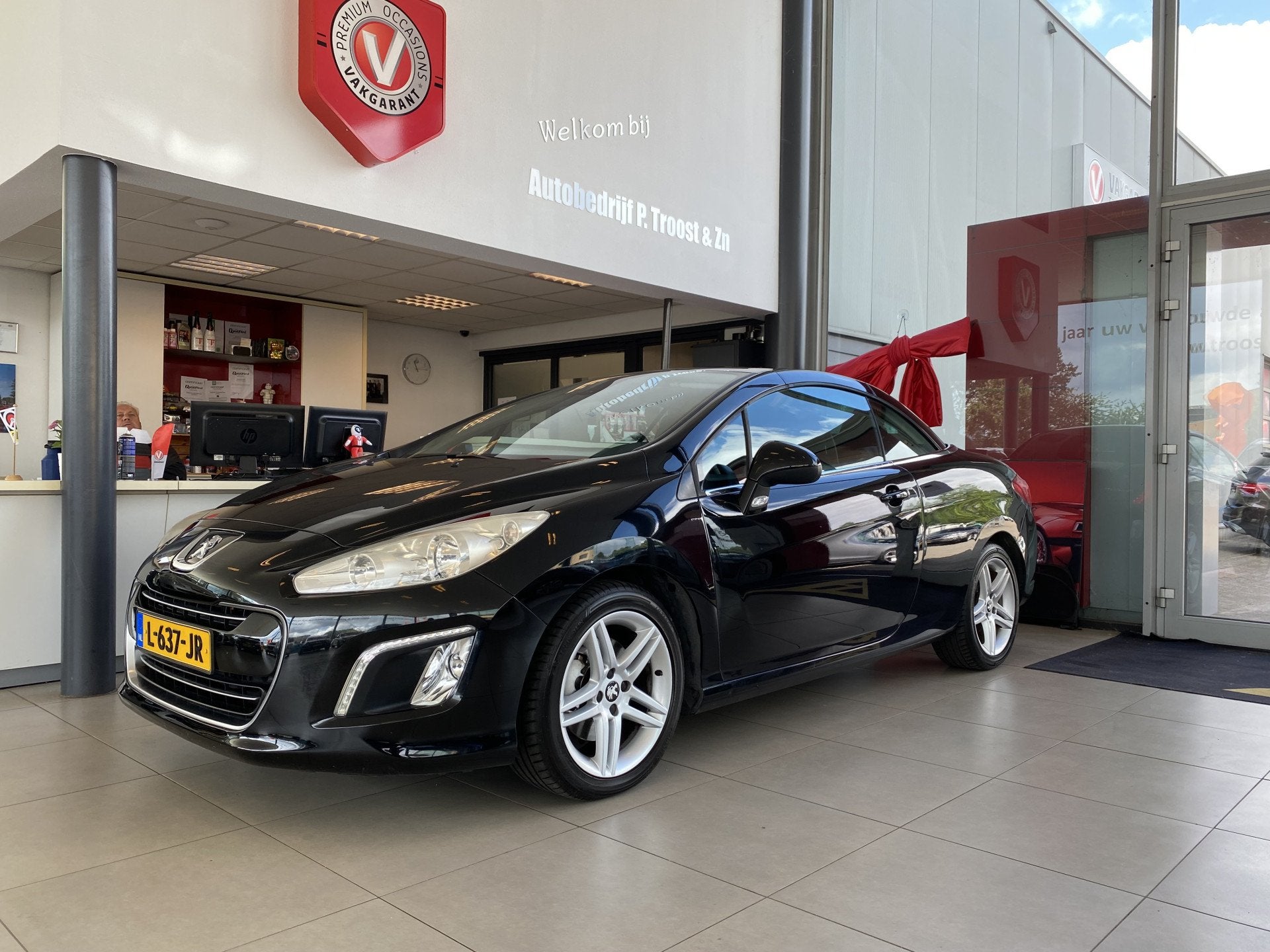 Peugeot 308 CC 1.6 THP Sport Pack,Climate&Cruisecontrol,Elek, Auto's, Voorwielaandrijving, Gebruikt, Zwart, 4 stoelen