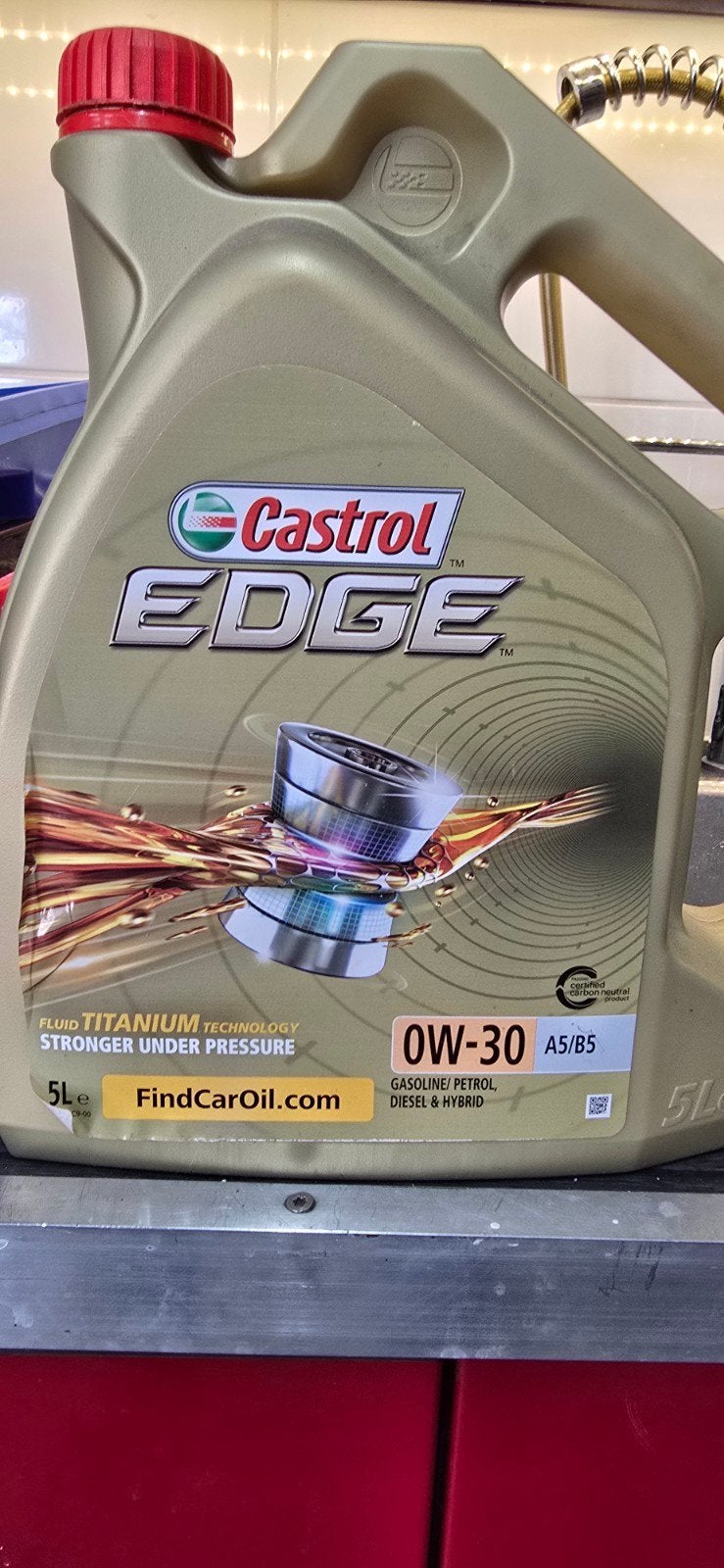 Castrol Edge Motorolie, Ophalen