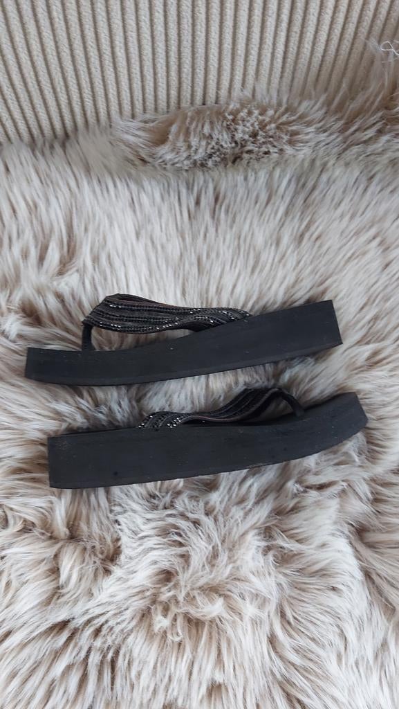 Als nieuw dames skechers slippers maat 39, Slippers, Skechers, Zwart, Ophalen of Verzenden