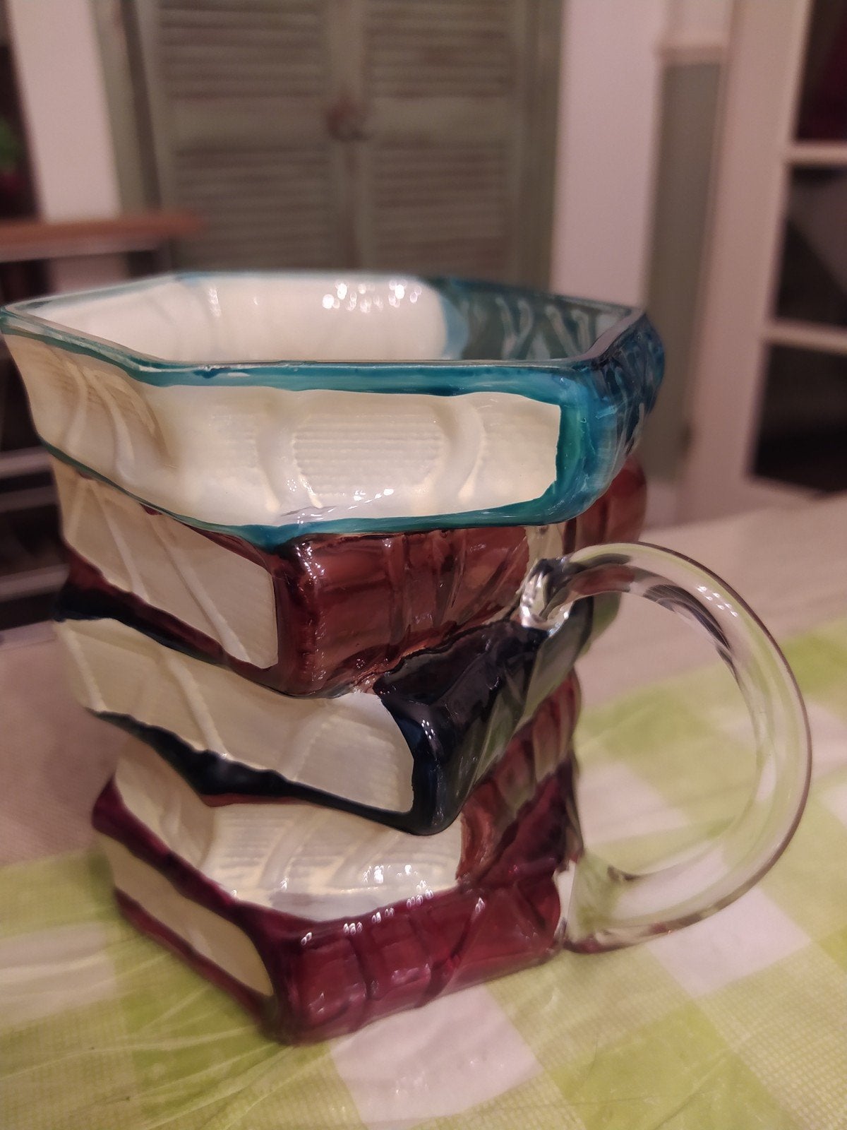 Leesplezier mok 3D glas, Ophalen of Verzenden, Zo goed als nieuw, Overige typen