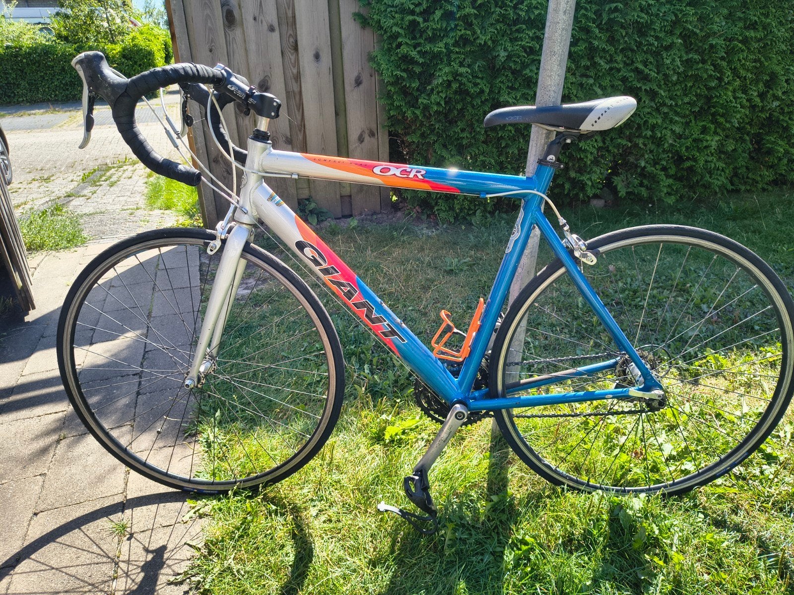 Giant OCR Racefiets - Blauw/Zilver - Maat L (55.5 cm), Fietsen en Brommers, Fietsen | Racefietsen, Ophalen, Gebruikt, Aluminium