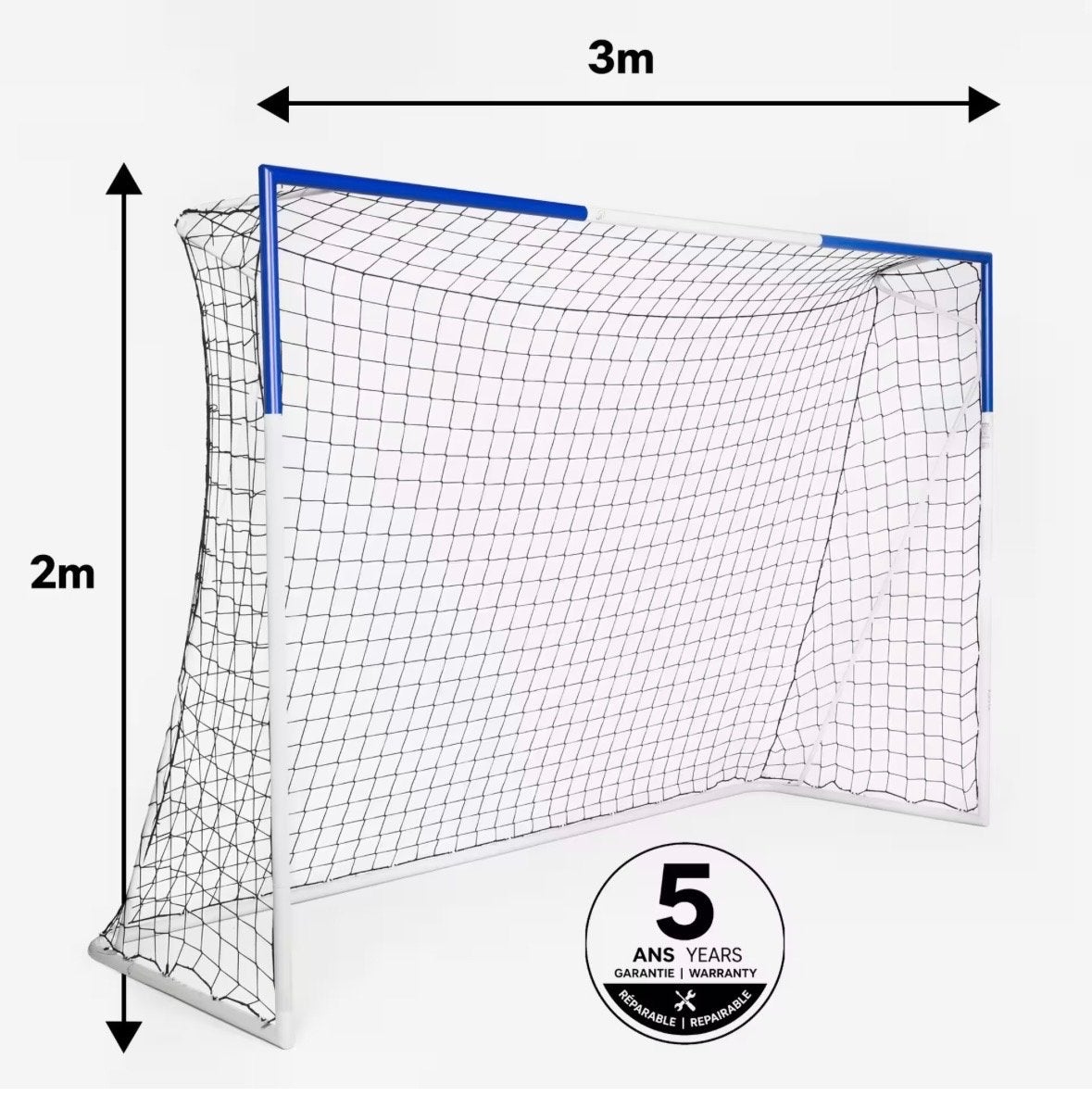 NIEUW Kipsta Voetbaldoel 3m x 2m met 5 jaar garantie, Sport en Fitness, Maat XL, Ophalen, Nieuw, Overige typen