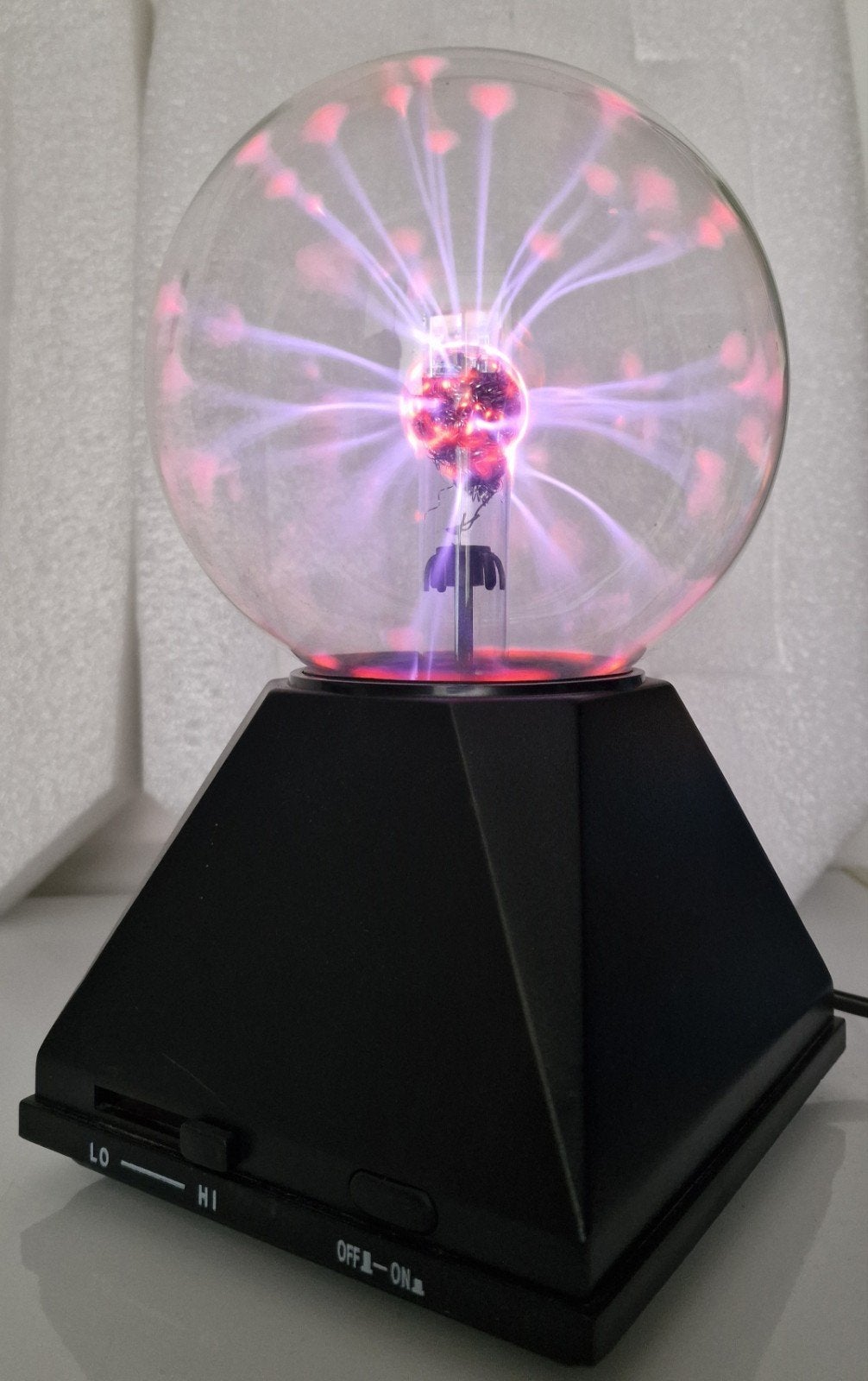 Werkende Gebruikte Plasmabol - Decoratieve Lichtbol, Ophalen, Zwart, Zo goed als nieuw, Modern