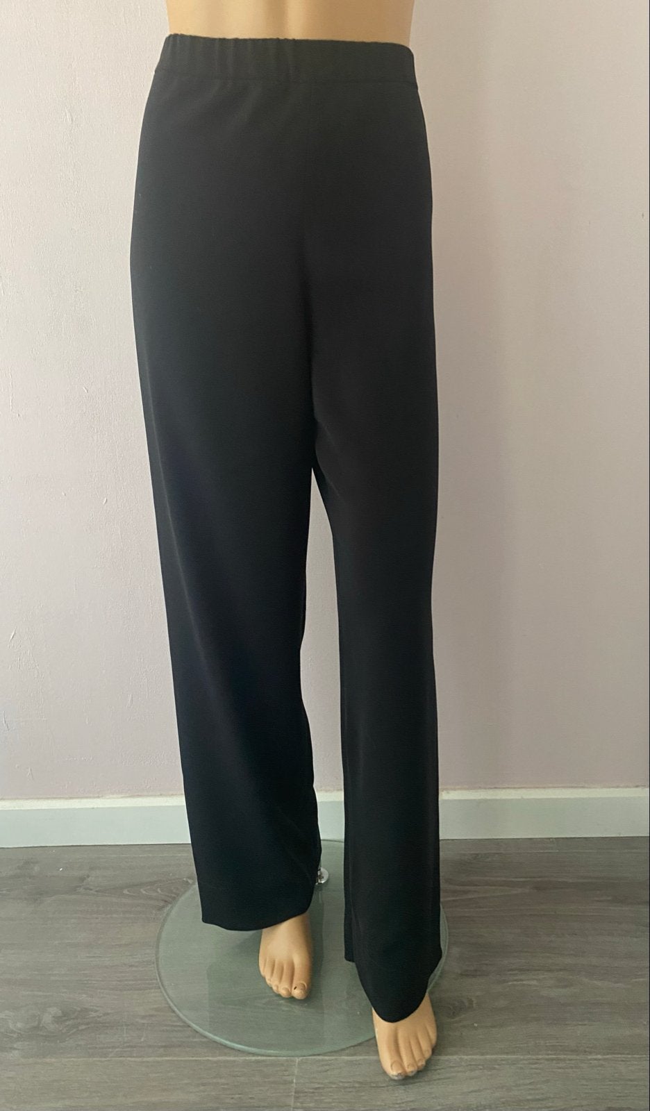 Vanilia broek maat 38, polyester, gedragen, Maat 38/40 (M), Zwart, Ophalen of Verzenden, Lang