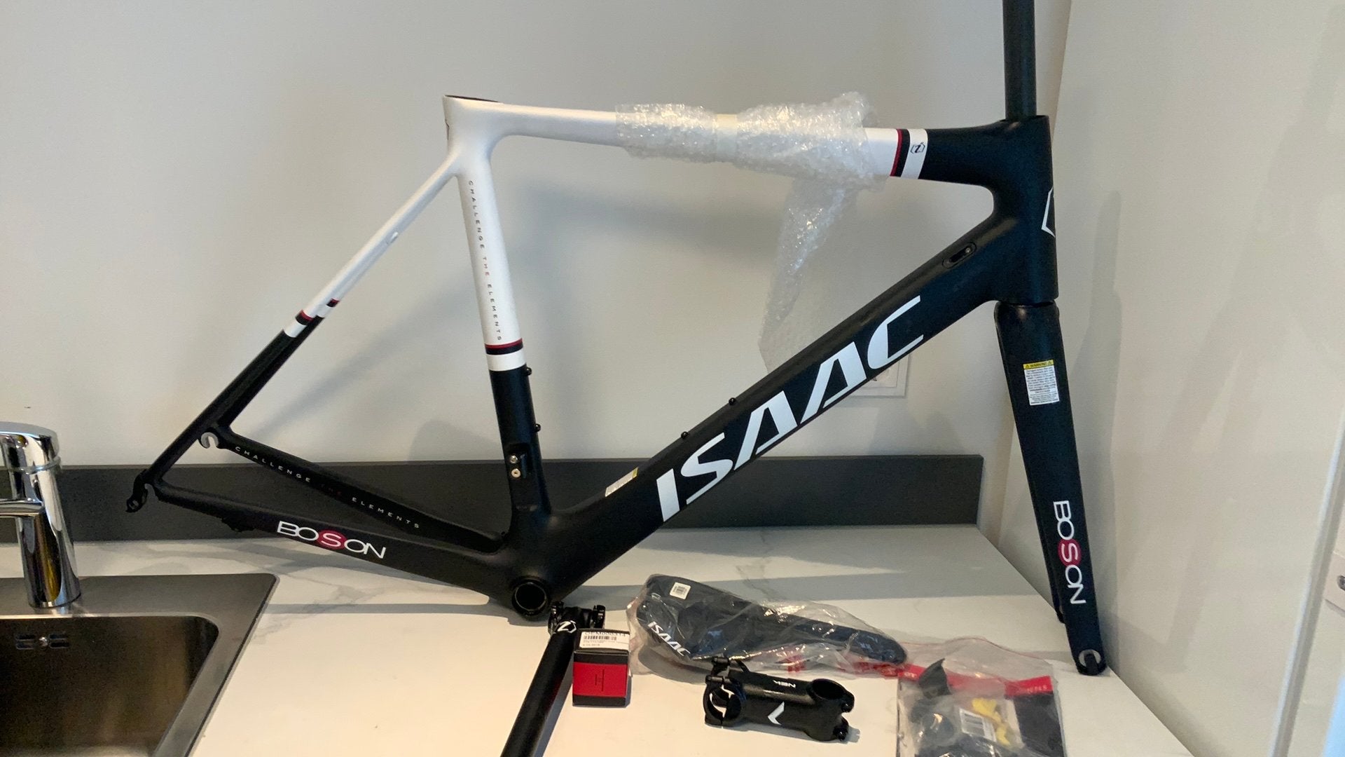 Isaac Boson carbon frame, Overige merken, Carbon, Ophalen of Verzenden, Meer dan 20 versnellingen