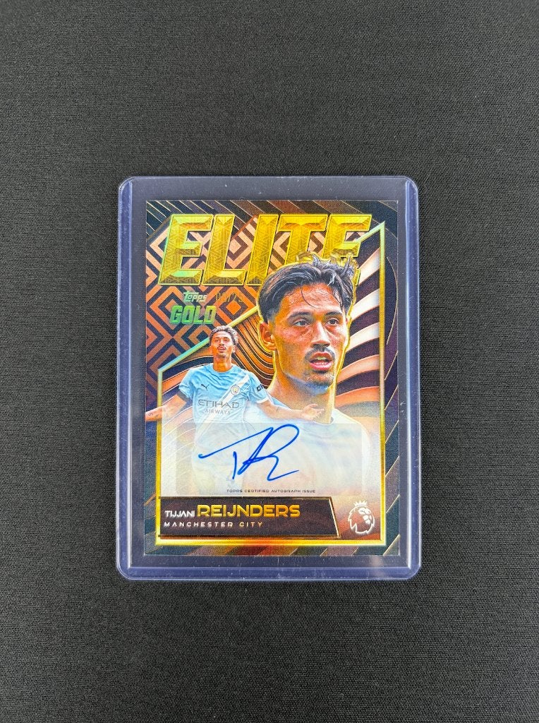 Tijjani Reijnders Topps Elite Gold 2025 Auto /25, Verzenden, Zo goed als nieuw, Buitenlandse clubs, Spelerskaart
