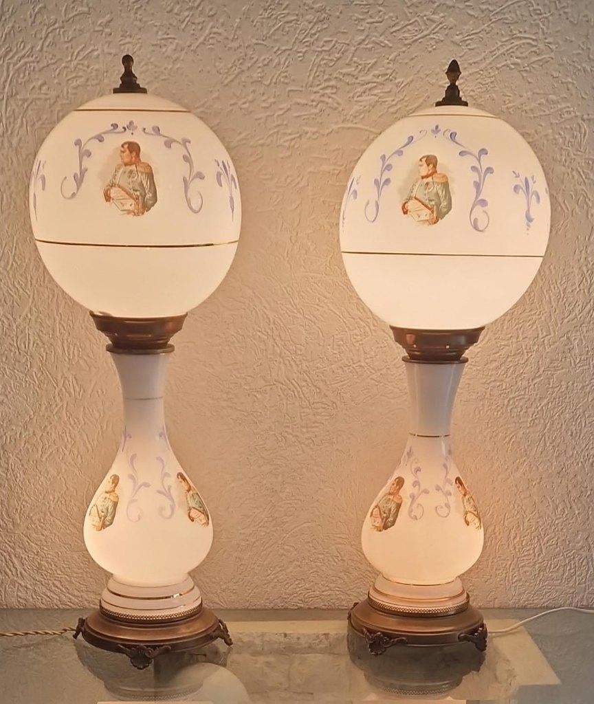 2x Oude Napoleon lampen, Antiek en Kunst, Ophalen of Verzenden