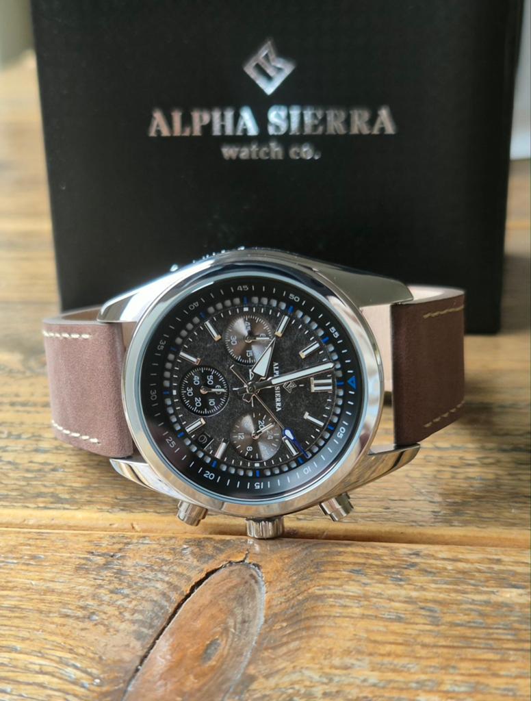 Alpha Sierra Reaper Herenhorloge, Overige merken, Leer, Staal, Polshorloge