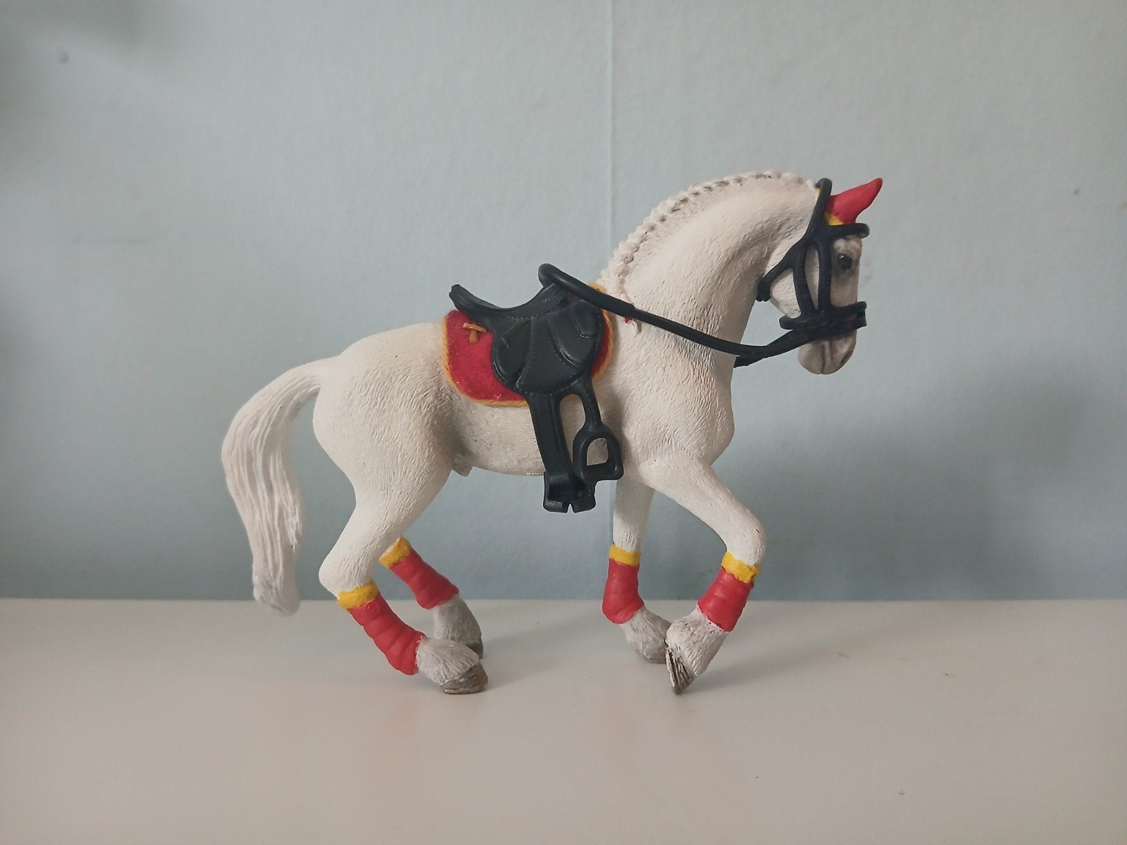 schleich repaint, Verzamelen, Ophalen of Verzenden, Zo goed als nieuw, Paard, Beeldje of Figuurtje