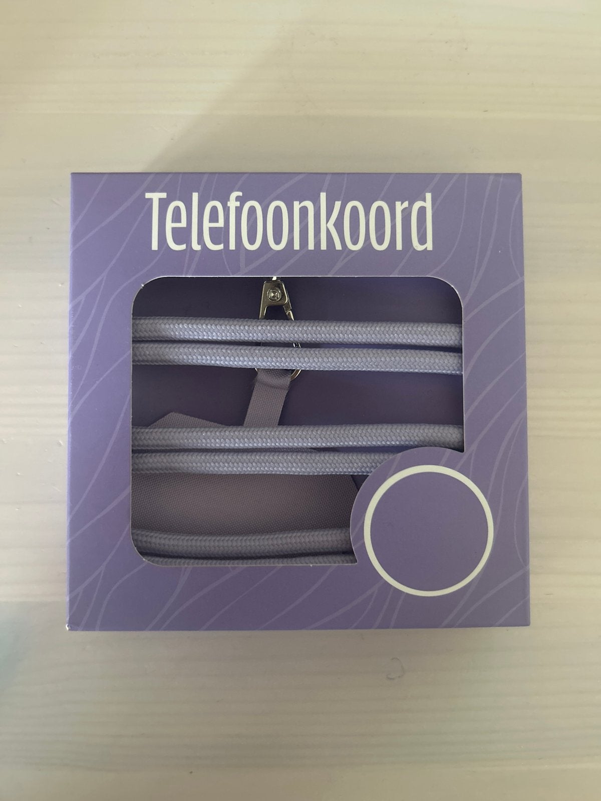 Telefoonkoord - Paars - Nieuw in verpakking, Ophalen of Verzenden, Nieuw, Telefoonhanger of Accessoire, Universeel