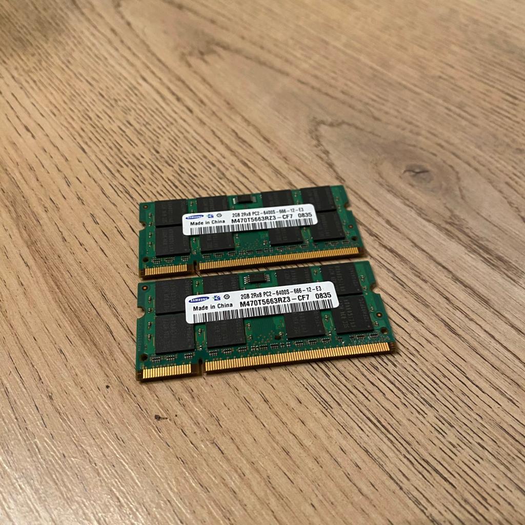samsung 4GB 2Rx8 DDR2 800MHz ( 2x 2GB ), Computers en Software, RAM geheugen, Gebruikt, Ophalen of Verzenden, 800 MHz, DDR2